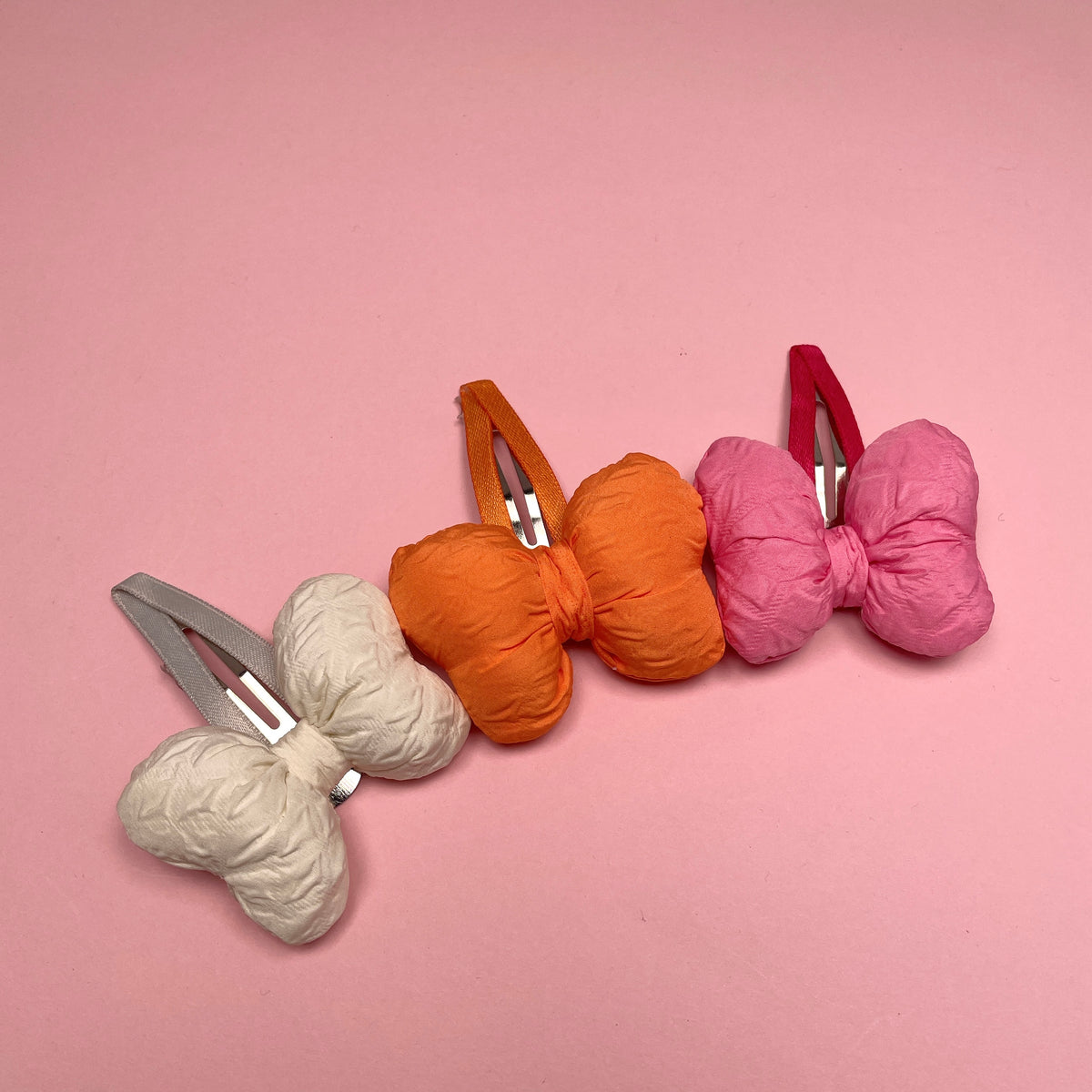 Pillow-Bow Hair Clip - Orange — billede 2 af 3