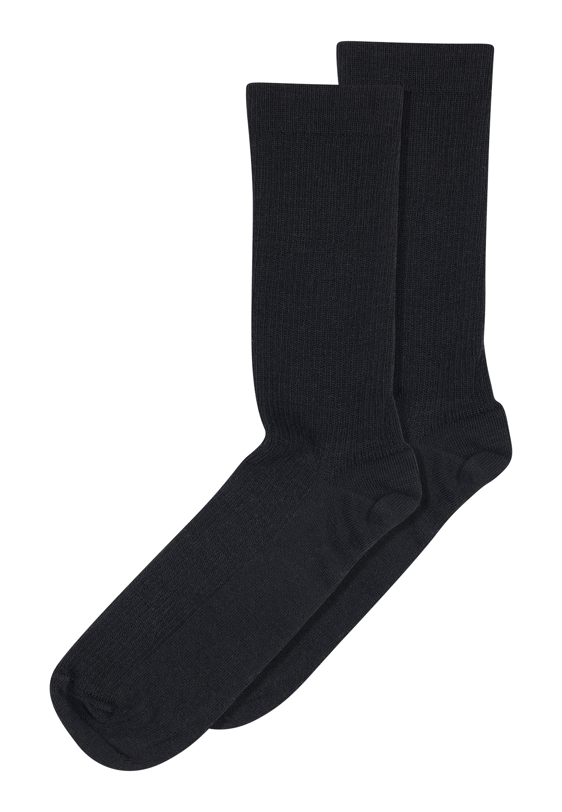 MP Fine Wool Rib Socks - Black