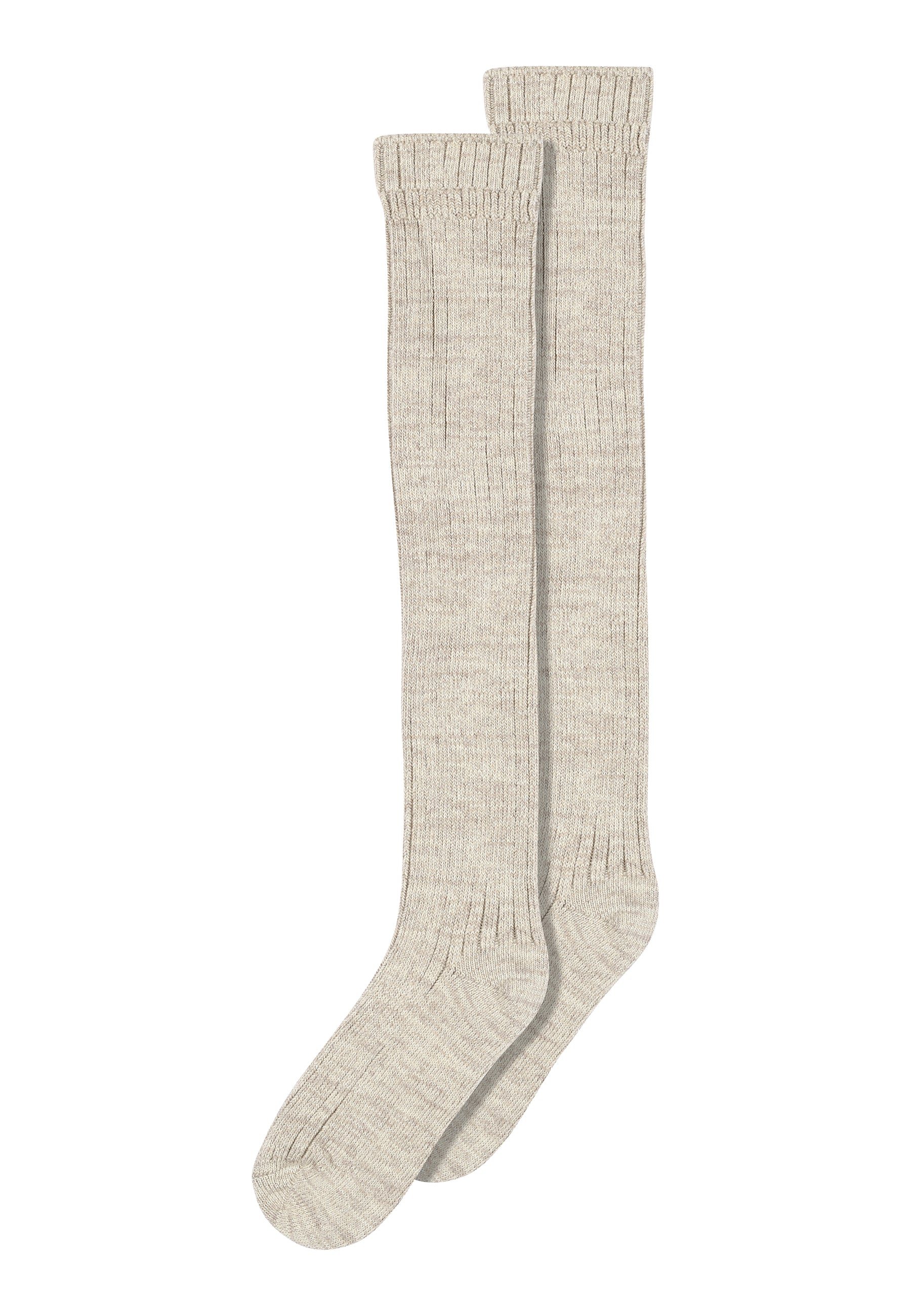Megan Knee Socks - Light Brown Melange