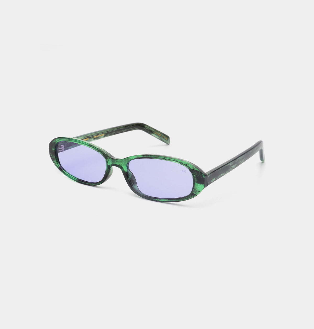 Macy Sunglasses - Green Marble Transparent — billede 2 af 4