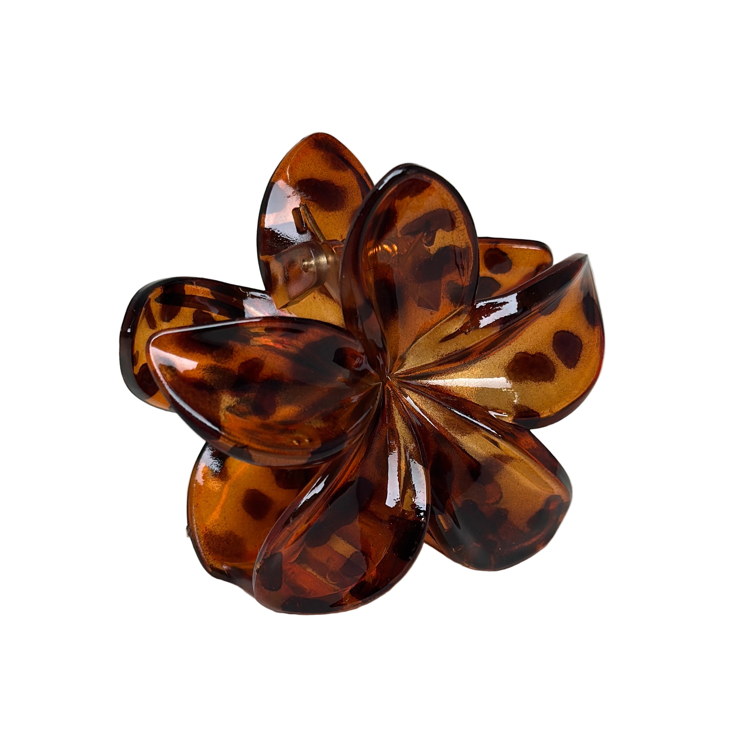 Tropical Blossom Hair Clip - Tortoise Shell