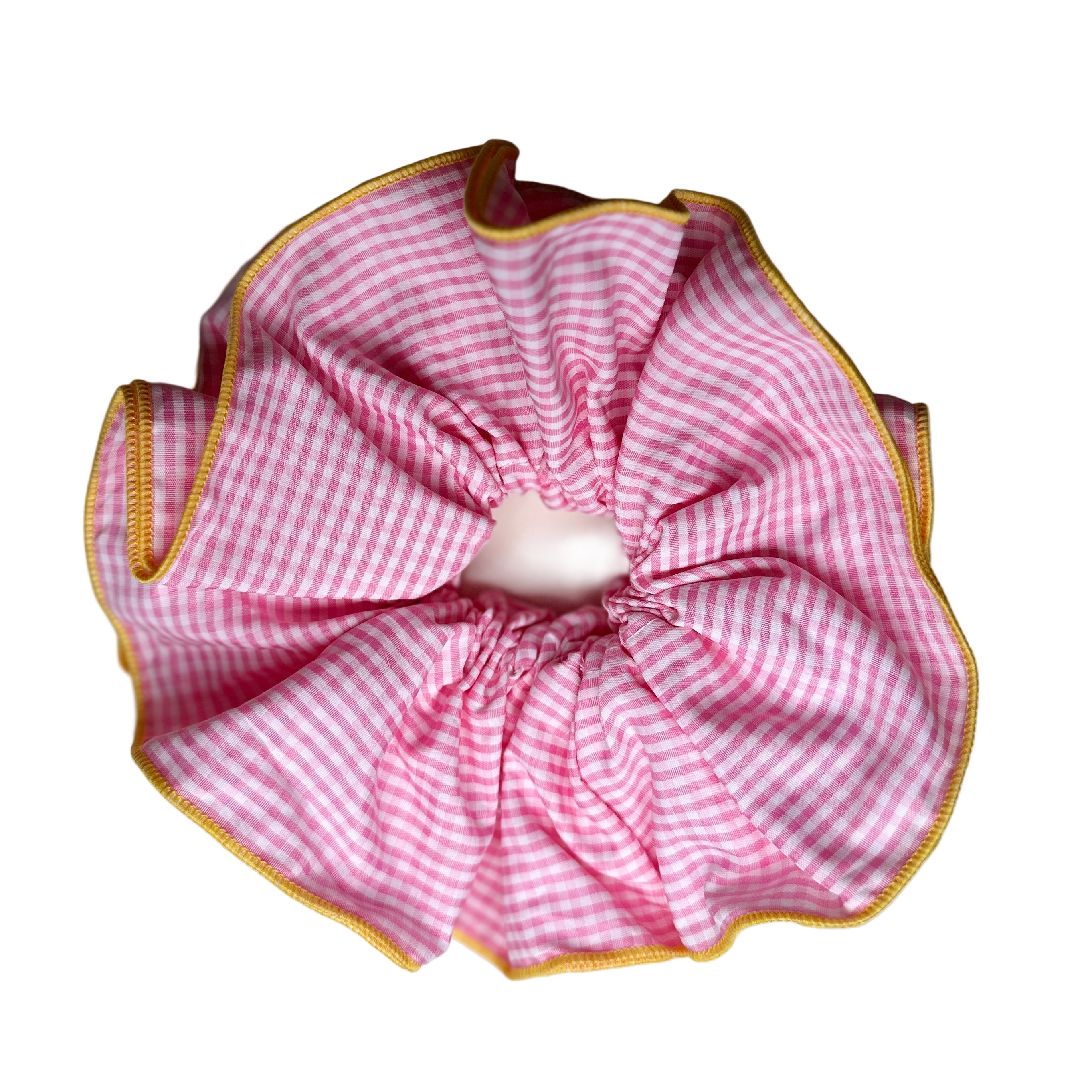 Gingham Scrunchie - Pink