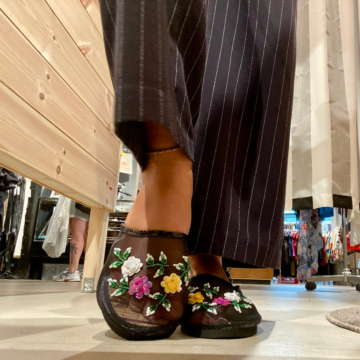 Mesh Slippers - Black/Multi sequin — billede 2 af 4
