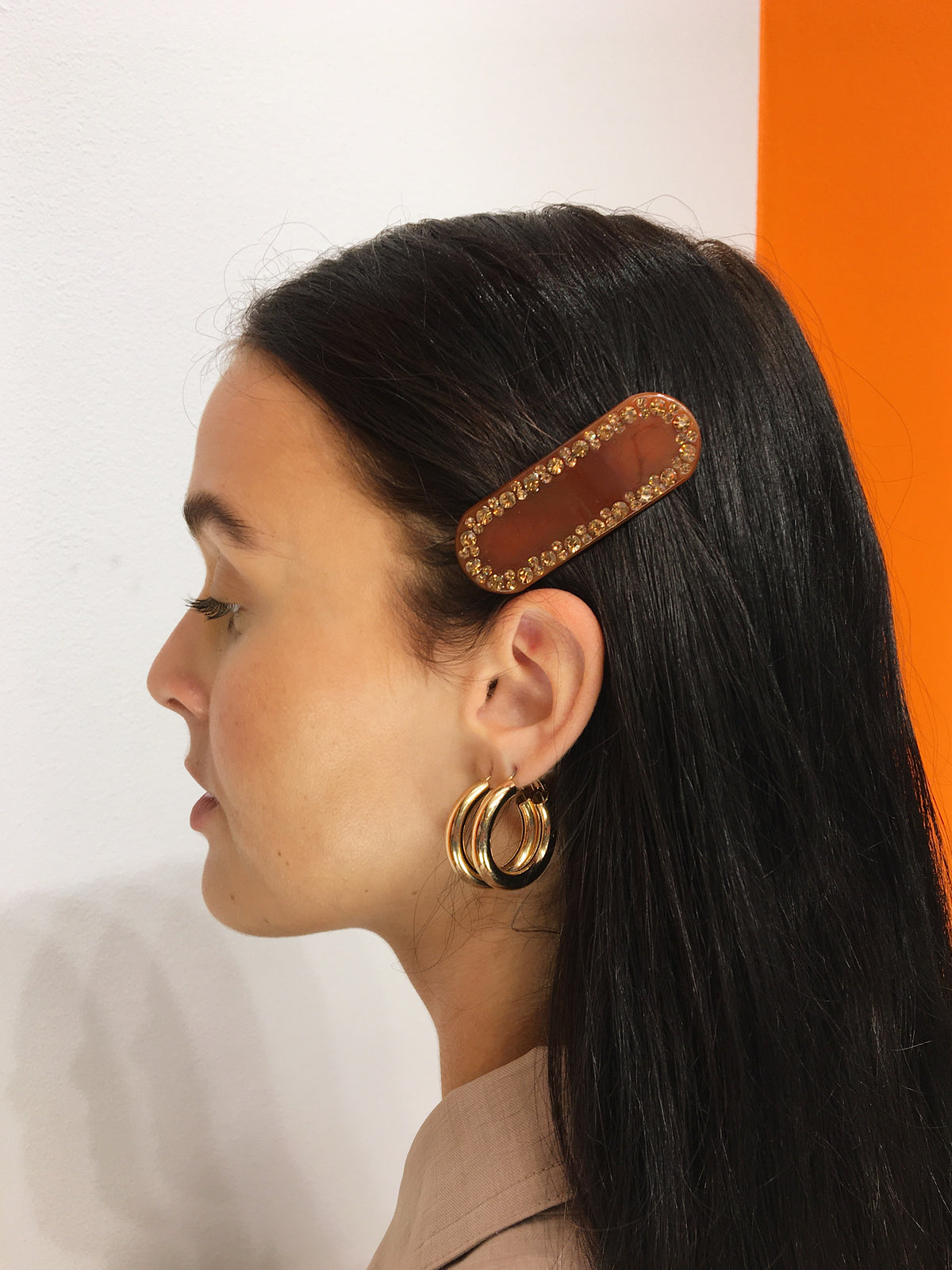 Simi Hairclip - Brown — billede 2 af 2