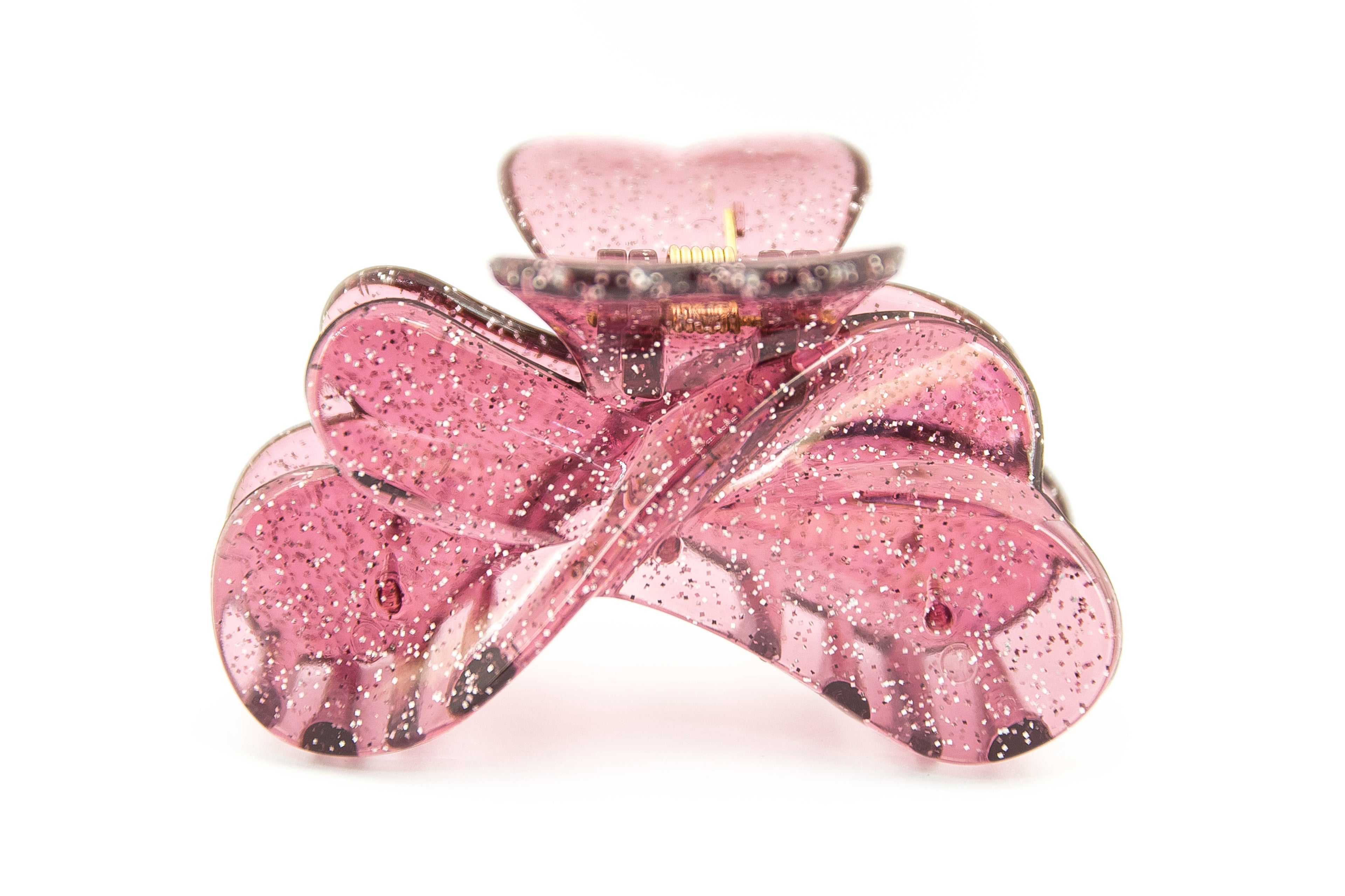 Twist Hairclip - Bordeaux Glitter