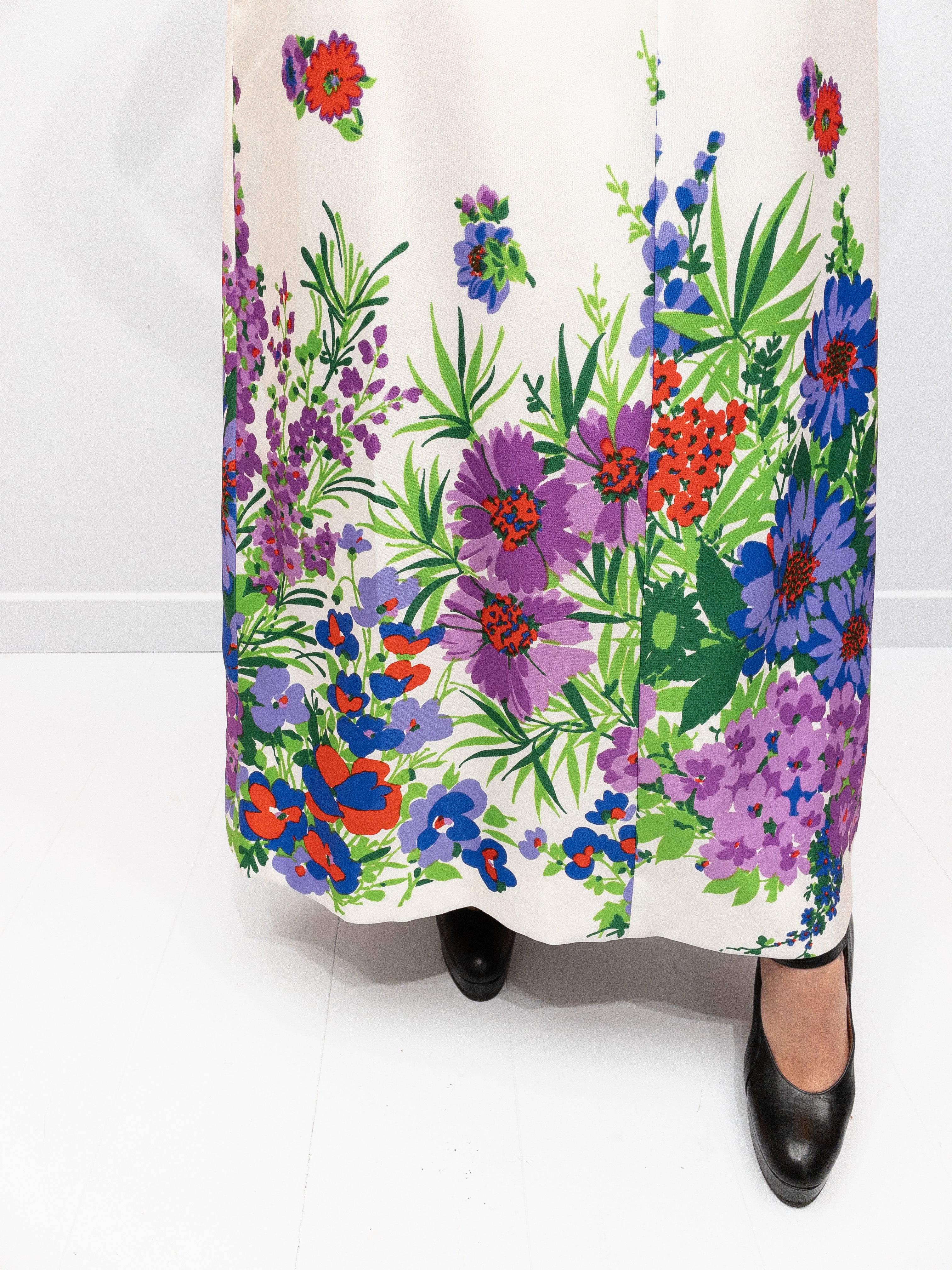 Vintage Blomster Maxikjole