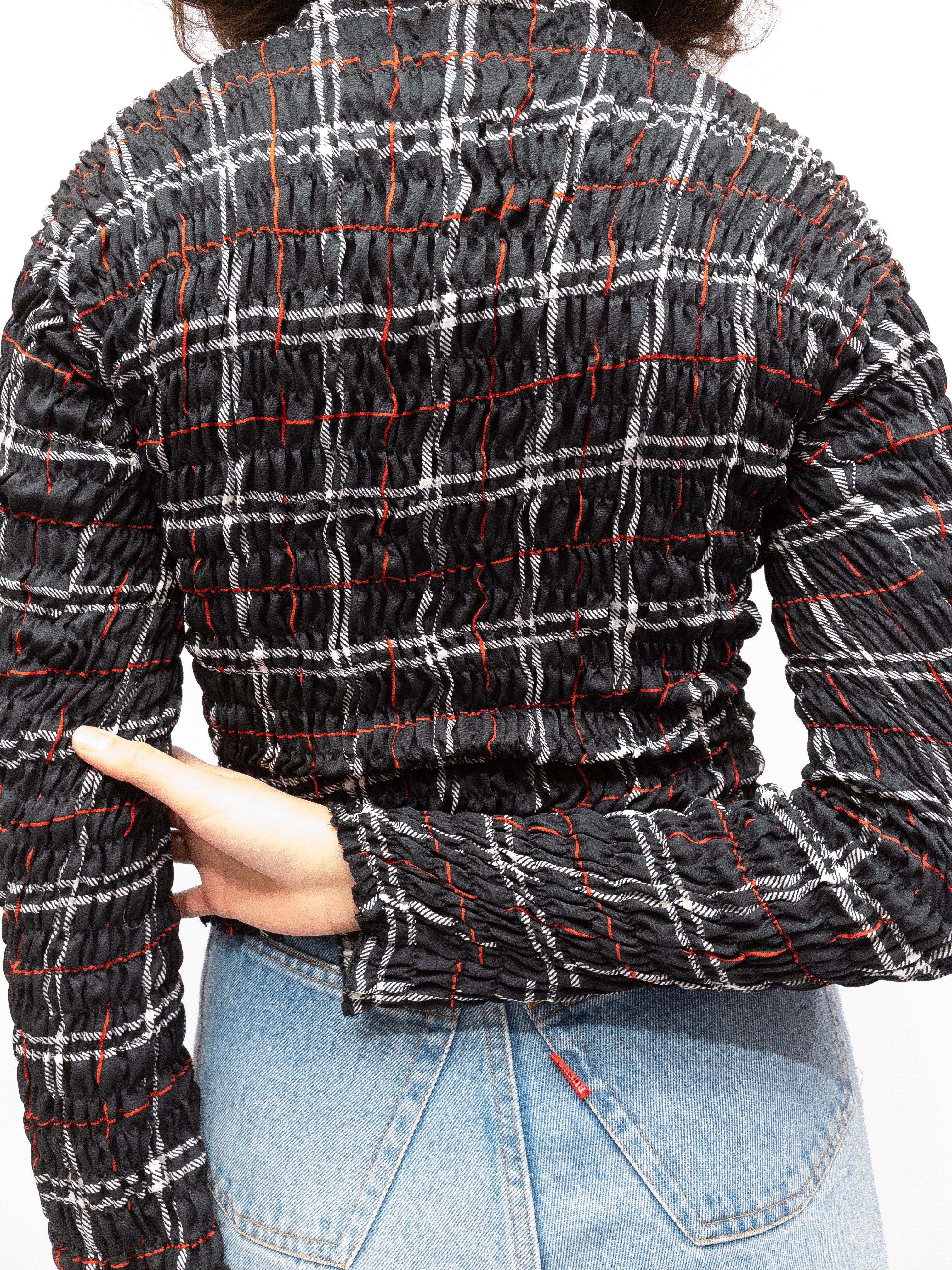 Smock Top Sorte Tern - Long Sleeve