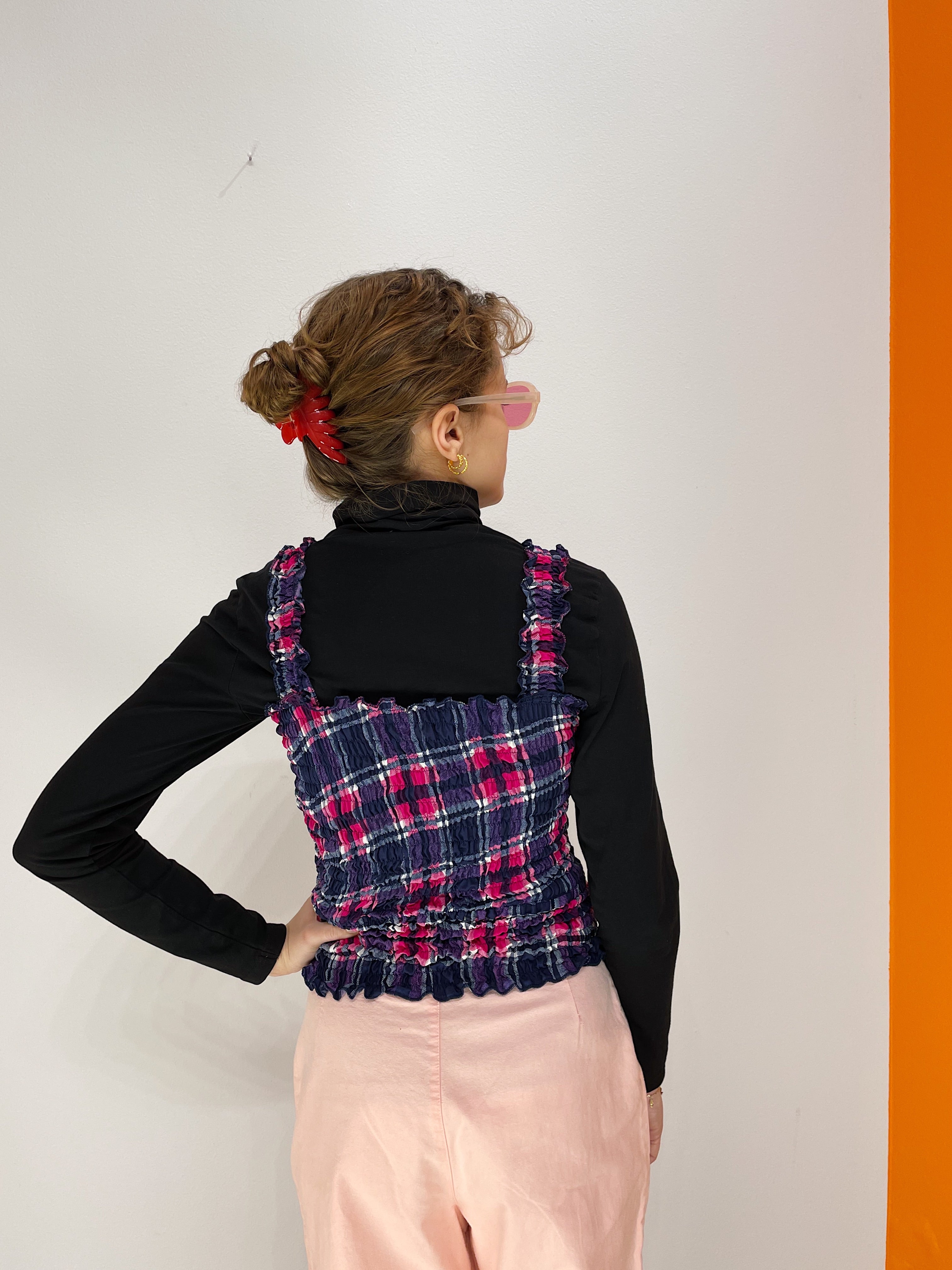 Smock Top - Pink / Lilla