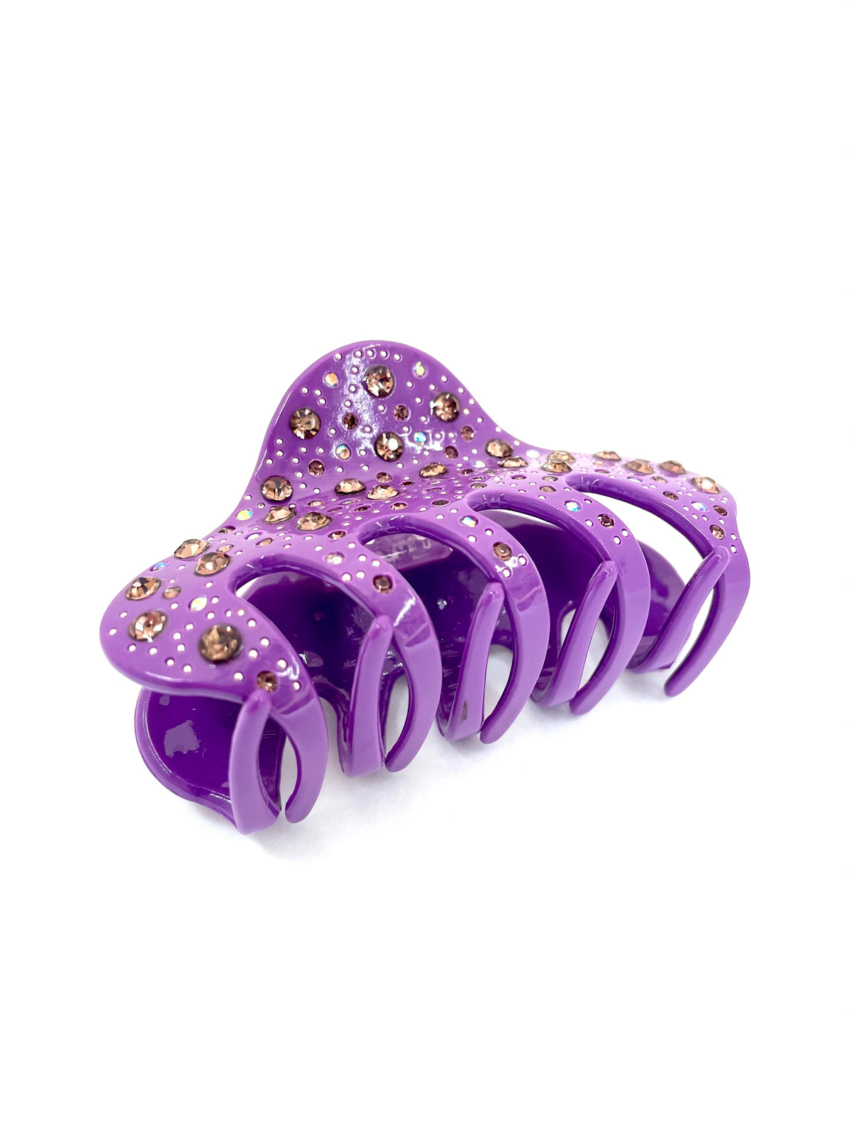 Rhinestone Hairclip - Purple — billede 2 af 2