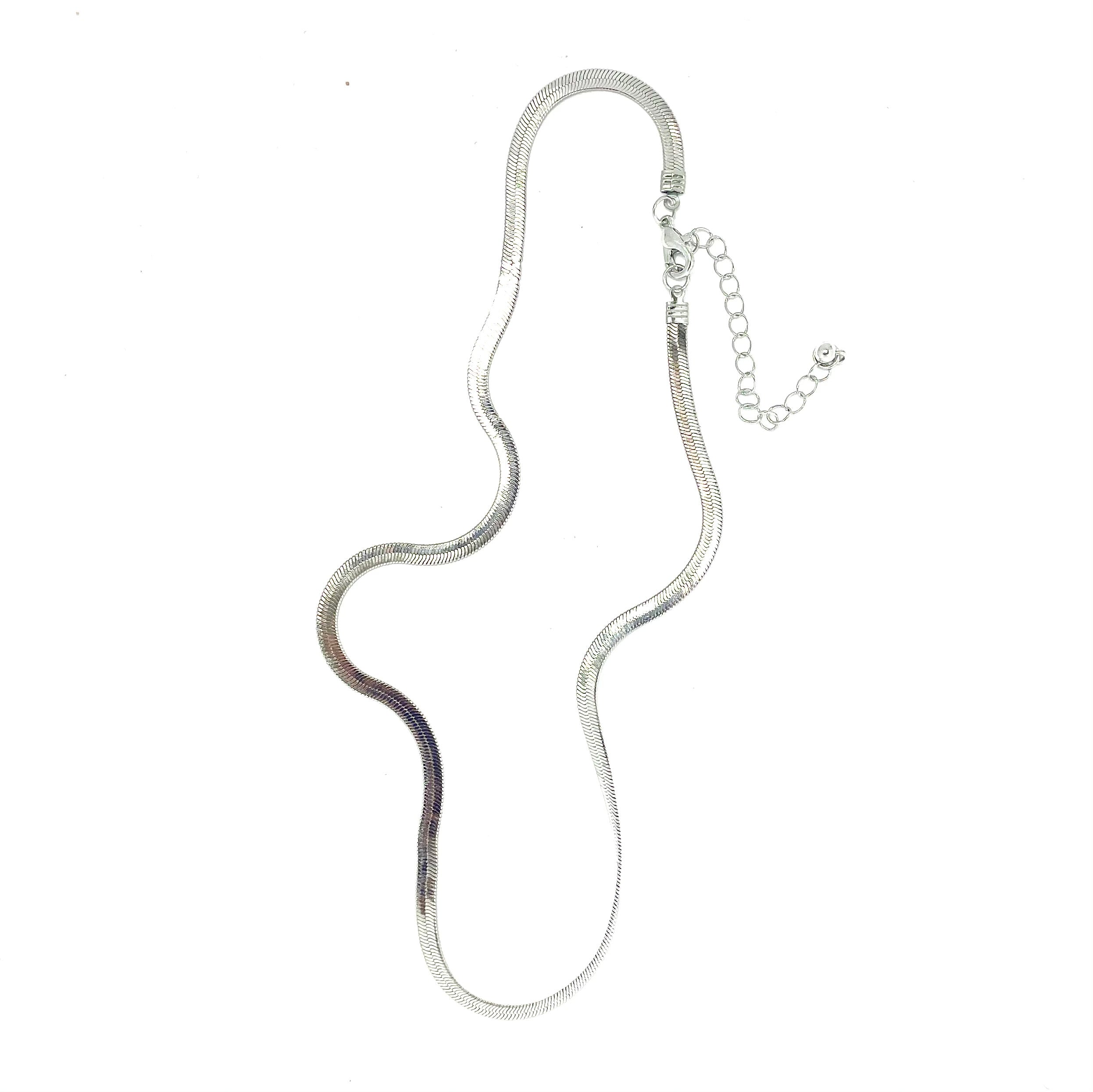 Orchid Necklace - Silver