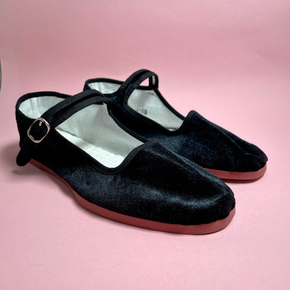 Velvet Mary Jane - Black