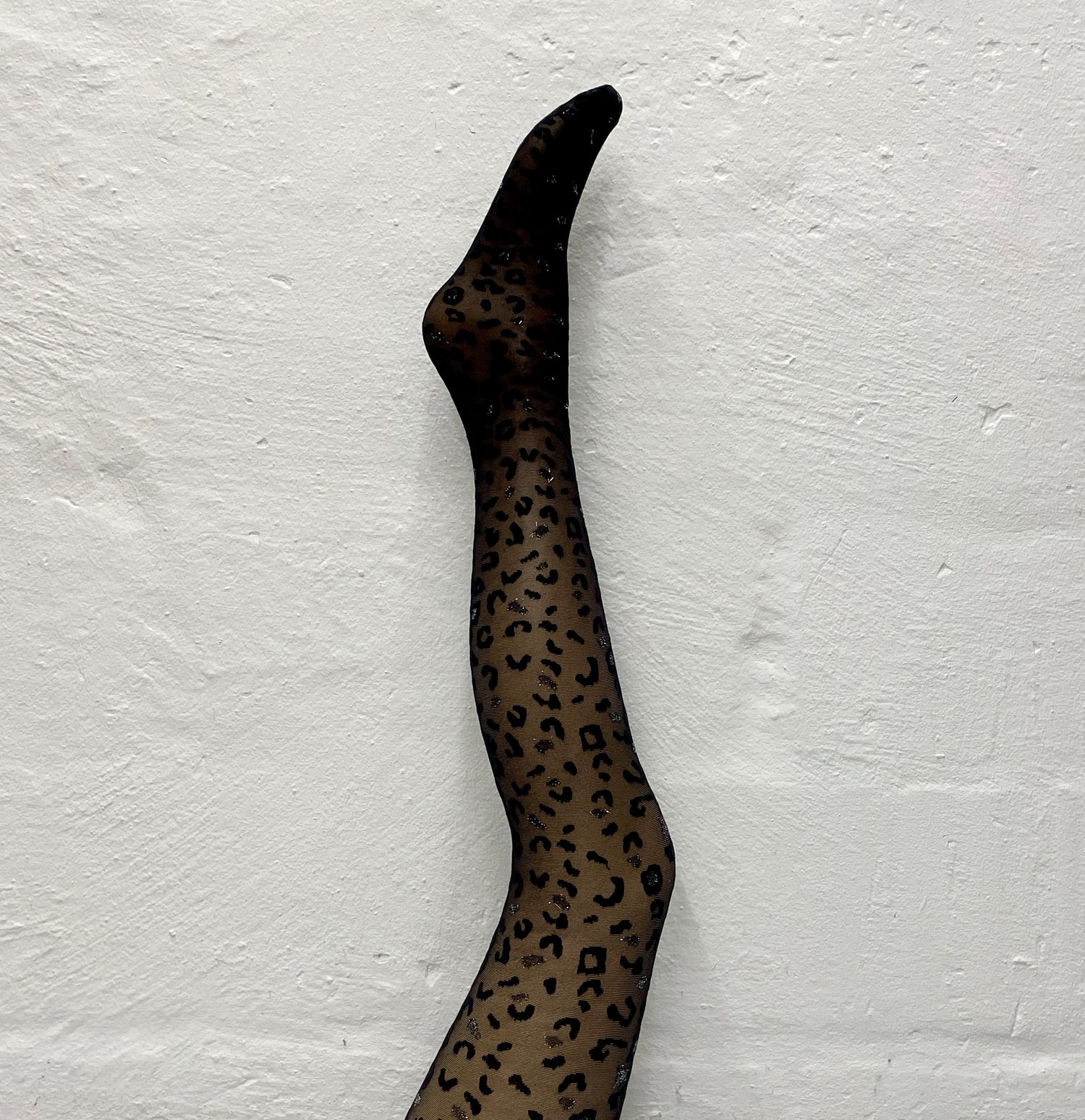 PM Sheer Leopard Glitter Tights