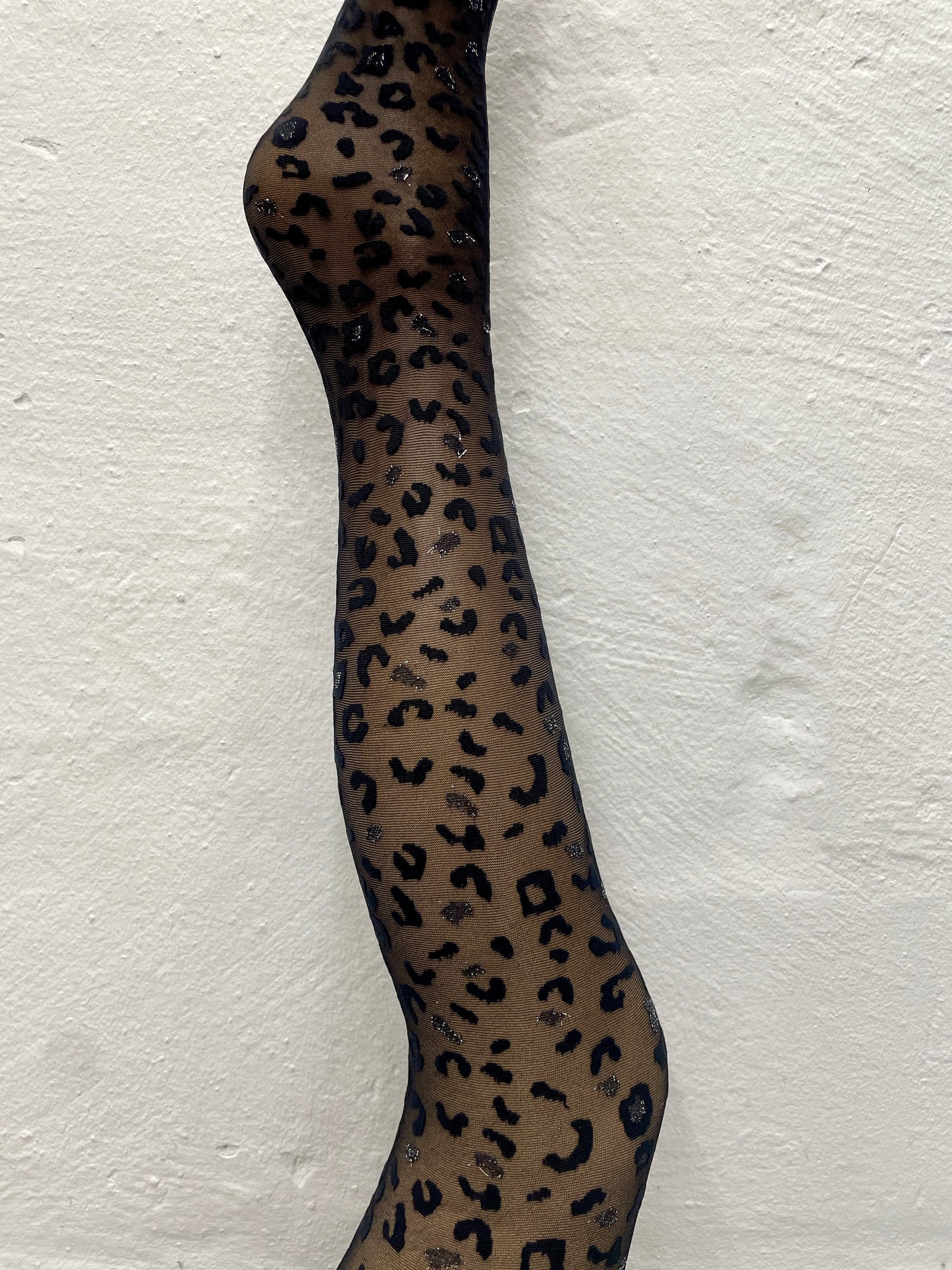 PM Sheer Leopard Glitter Tights