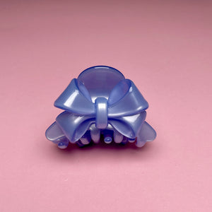 Small Bow Hairclip - Light Blue