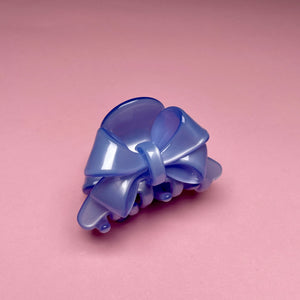 Small Bow Hairclip - Light Blue