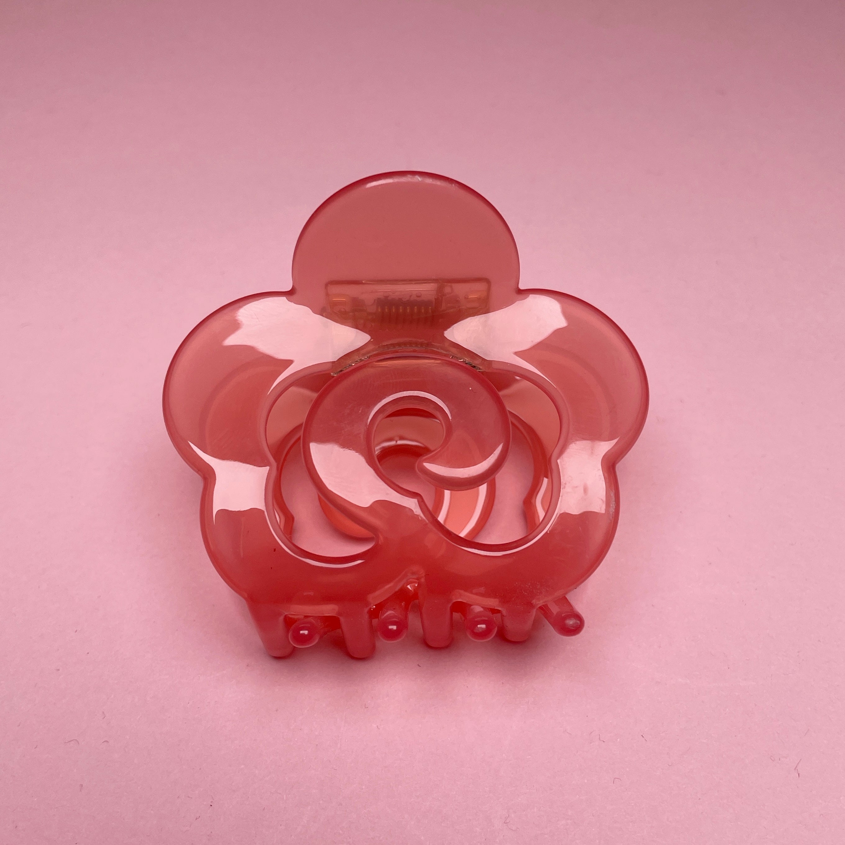 Small Boho Flower Hairclip - Pink