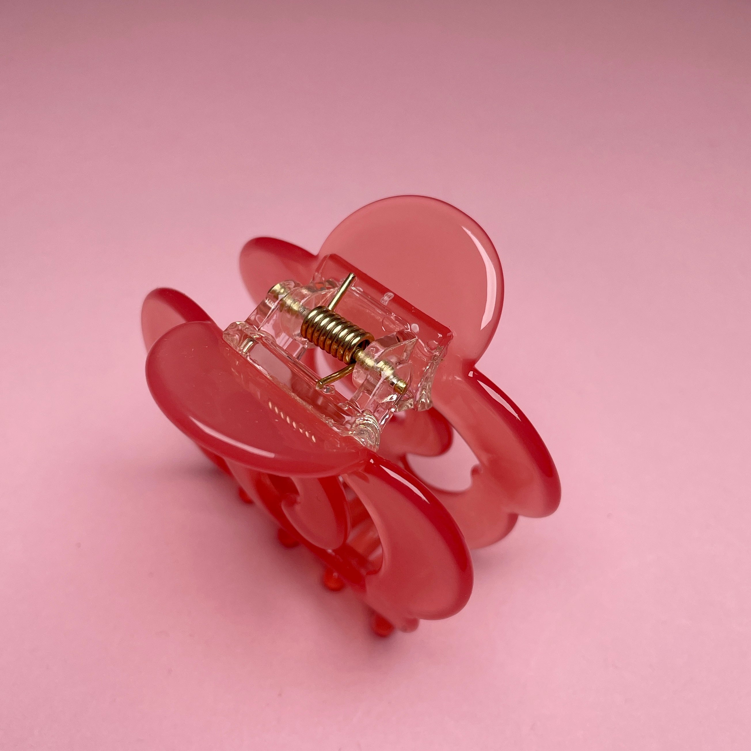 Small Boho Flower Hairclip - Pink