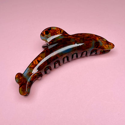 Dolphin Claw - Tortoise/Blue