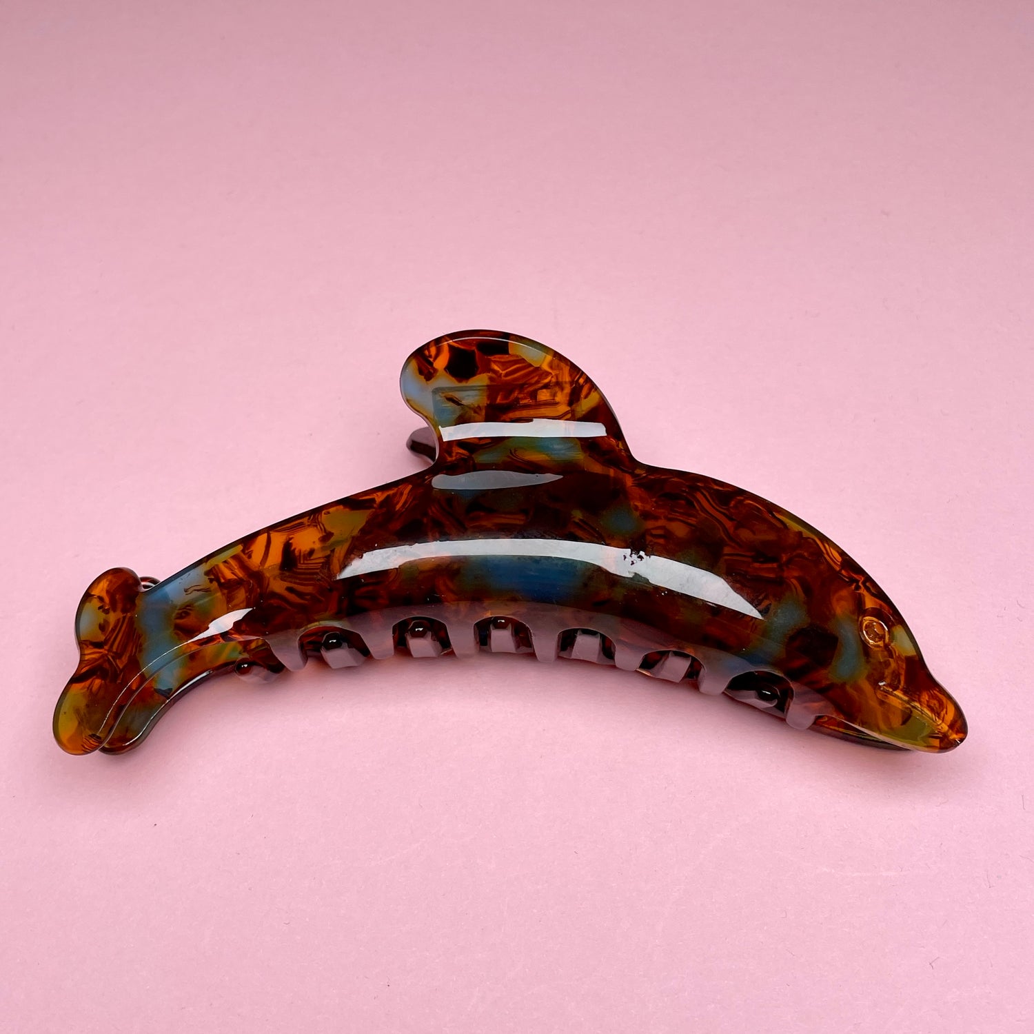 Dolphin Claw - Tortoise/Blue