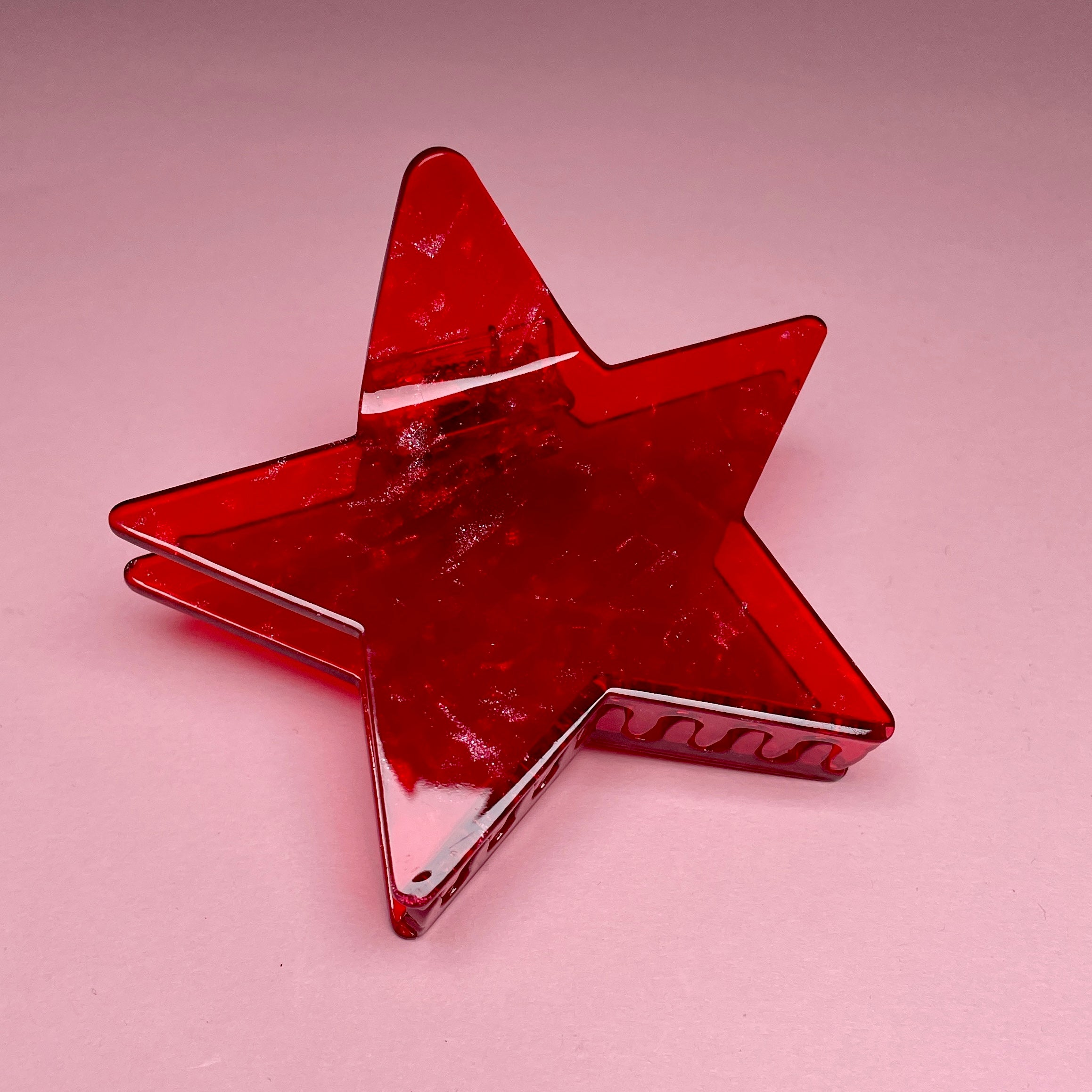 Star Hairclip - Red