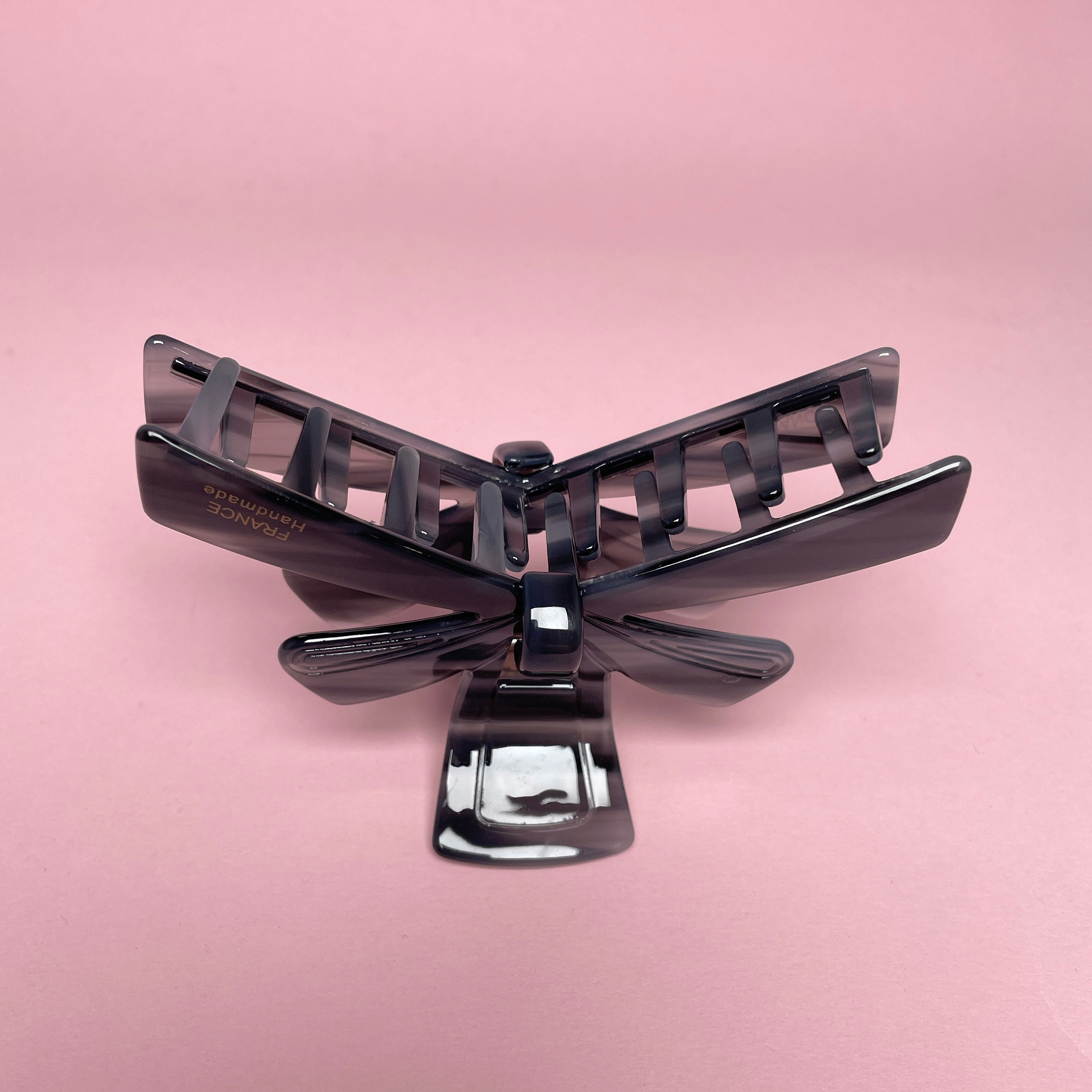 Dragonfly Hair Clip - Grey