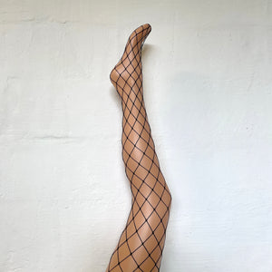 Fishnet Tights - Large Net Black