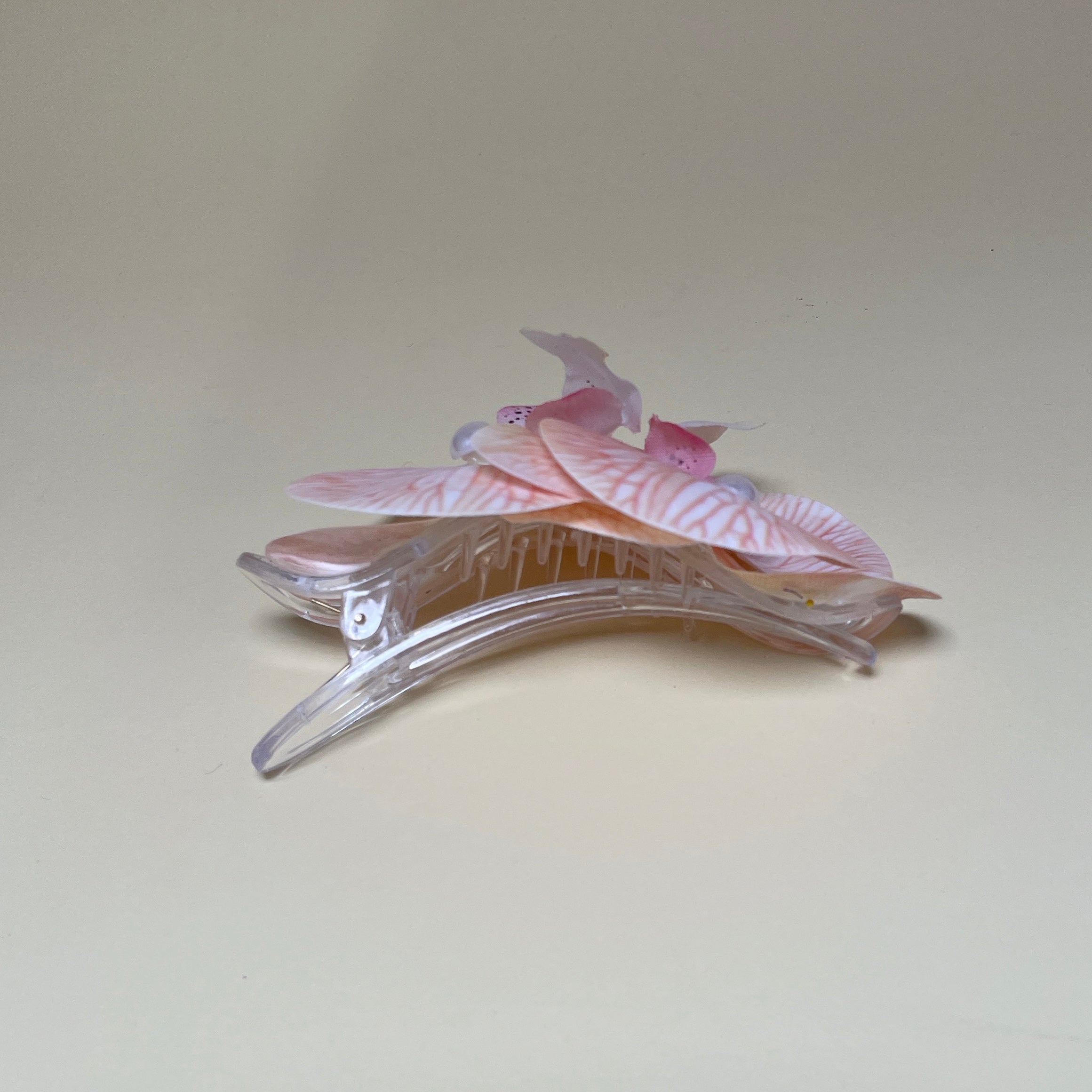 Orchid Clip - Pink/White