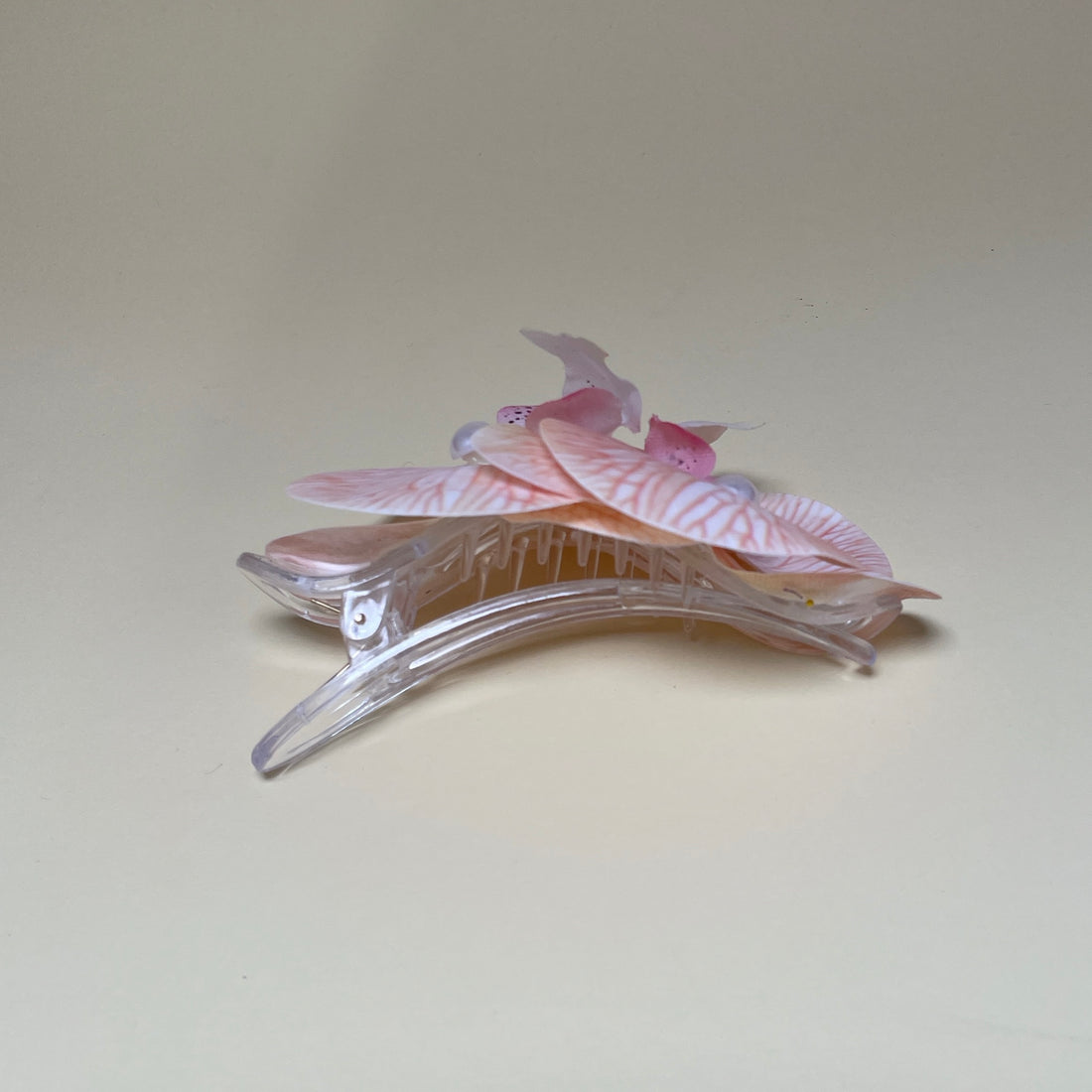 Orchid Clip - Pink/White