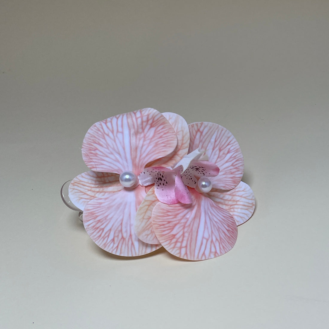Orchid Clip - Pink/White
