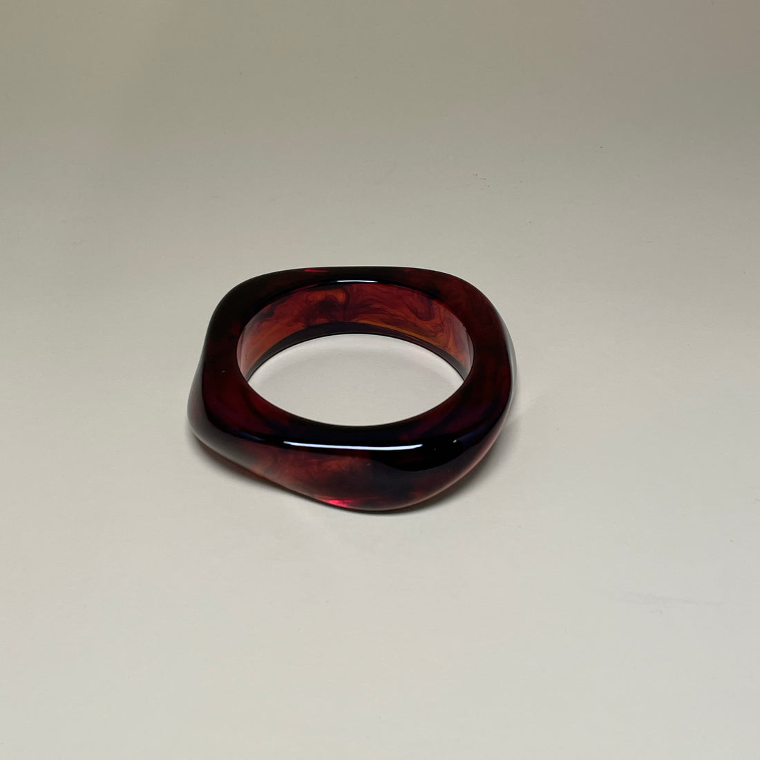 Block Bangle - Dark Tortoise