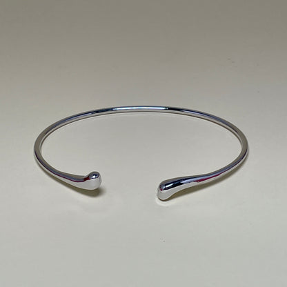 Wave Arm Cuff - Silver