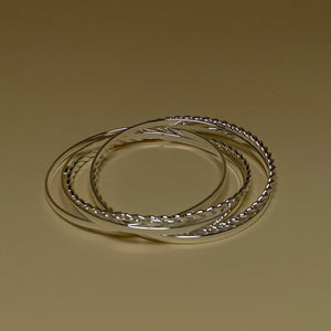 Five Loop Bangle - Silver
