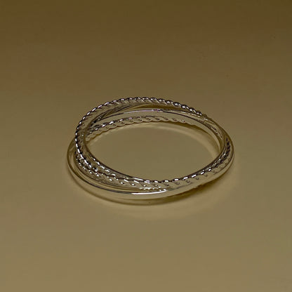Five Loop Bangle - Silver