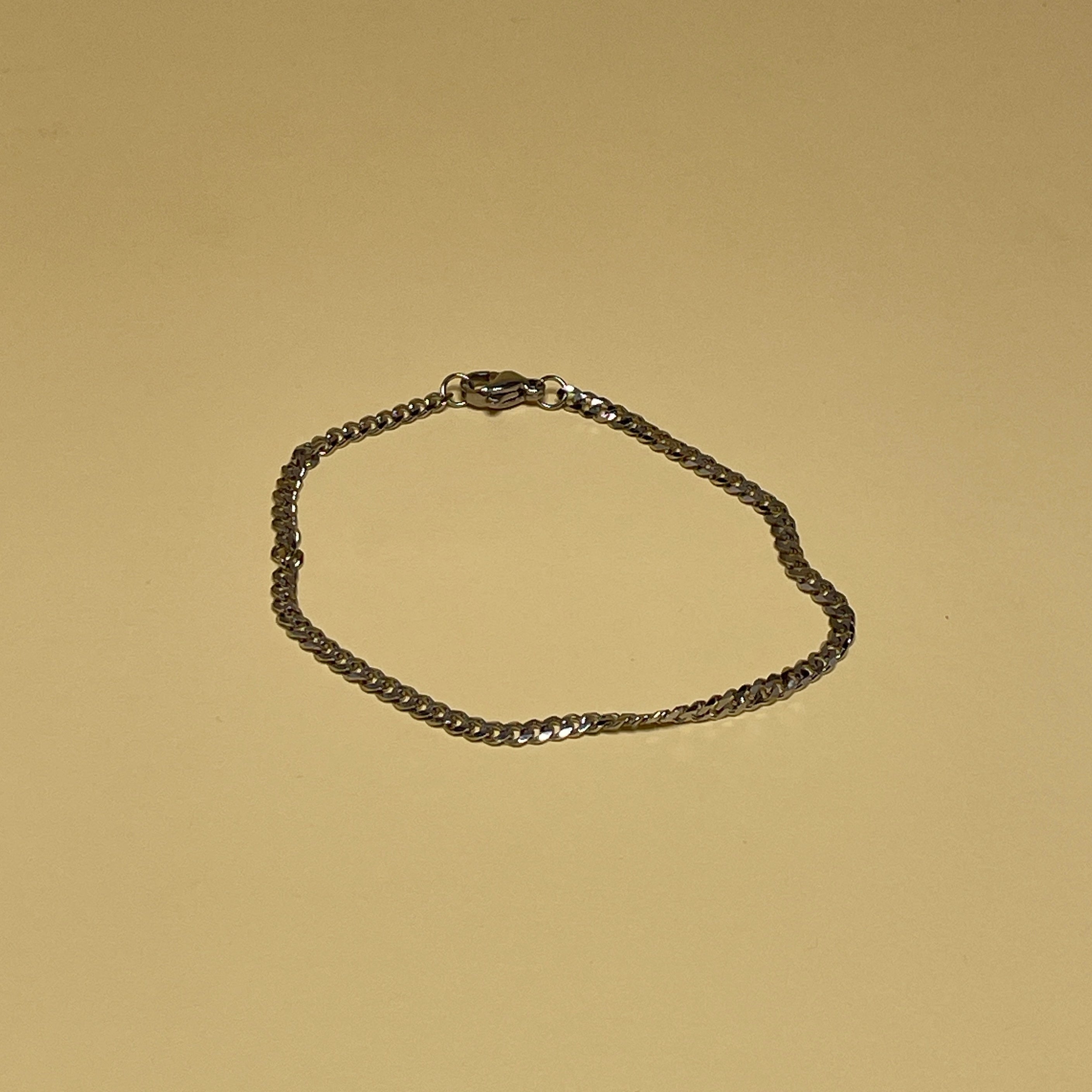 Link Bracelet - Silver - 3mm