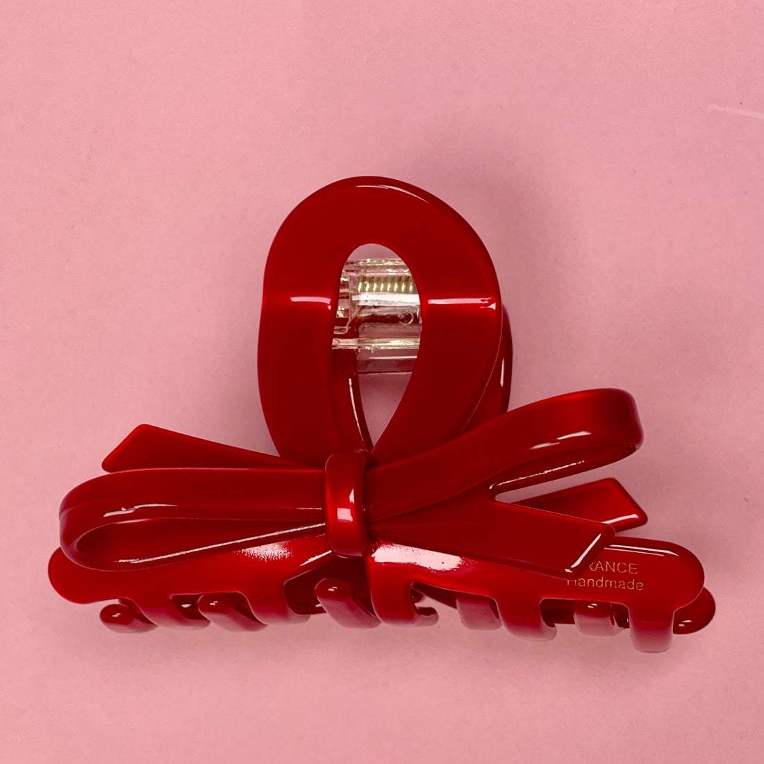 Bow Clip - Cherry Red