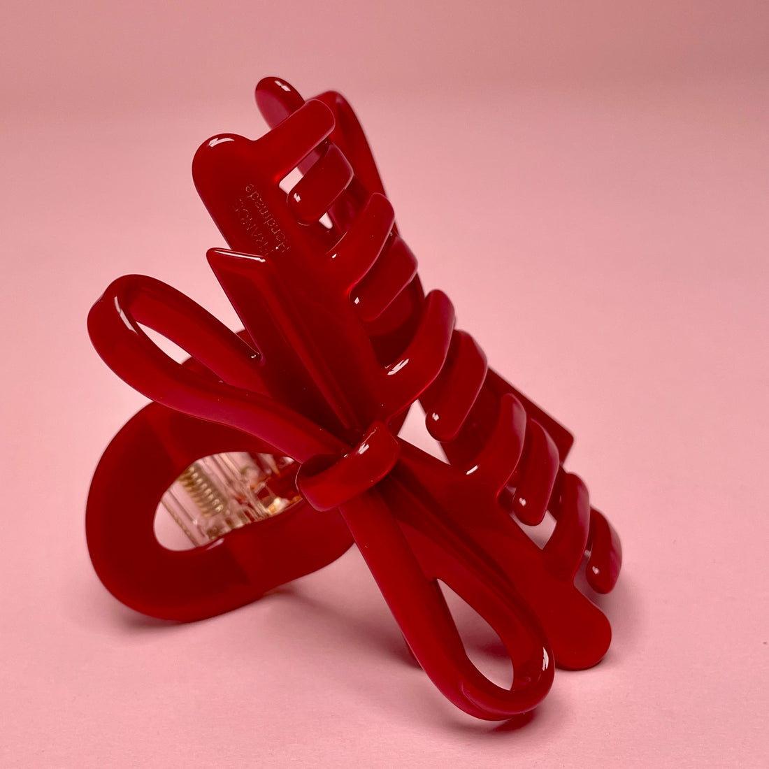 Bow Clip - Cherry Red