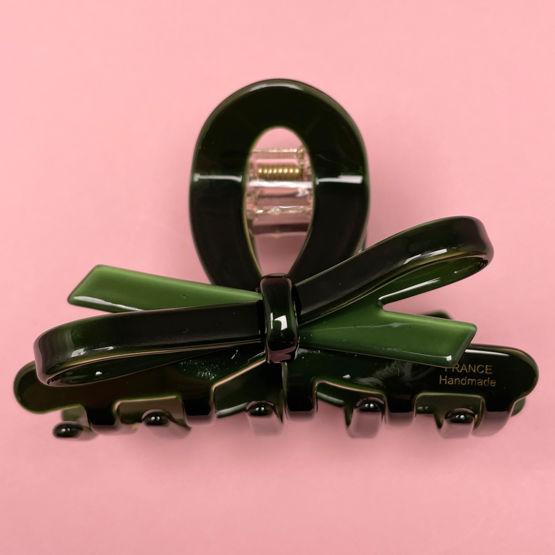 Bow Clip - Emerald Green