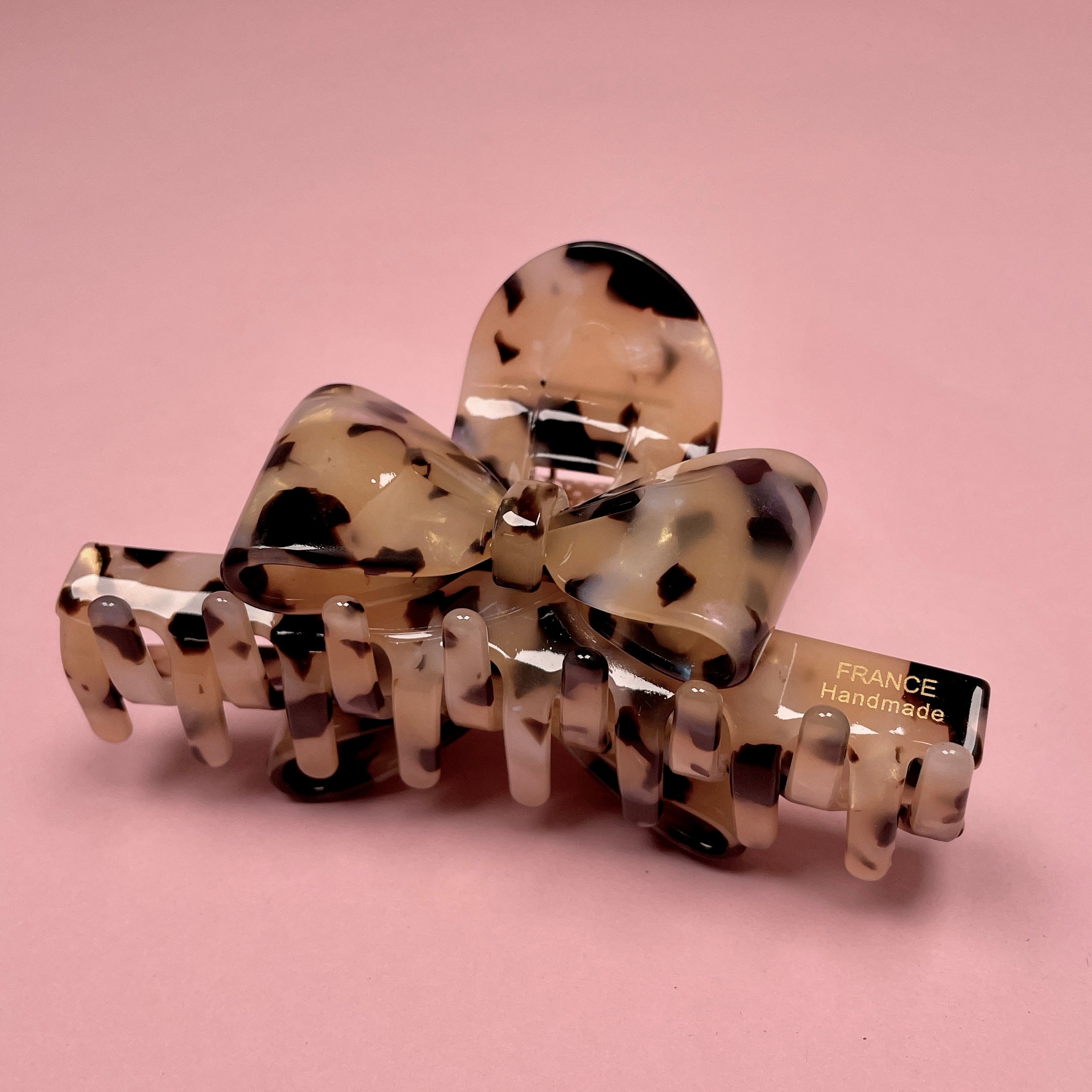 Hair Clip with Bow - Tortoise Shell