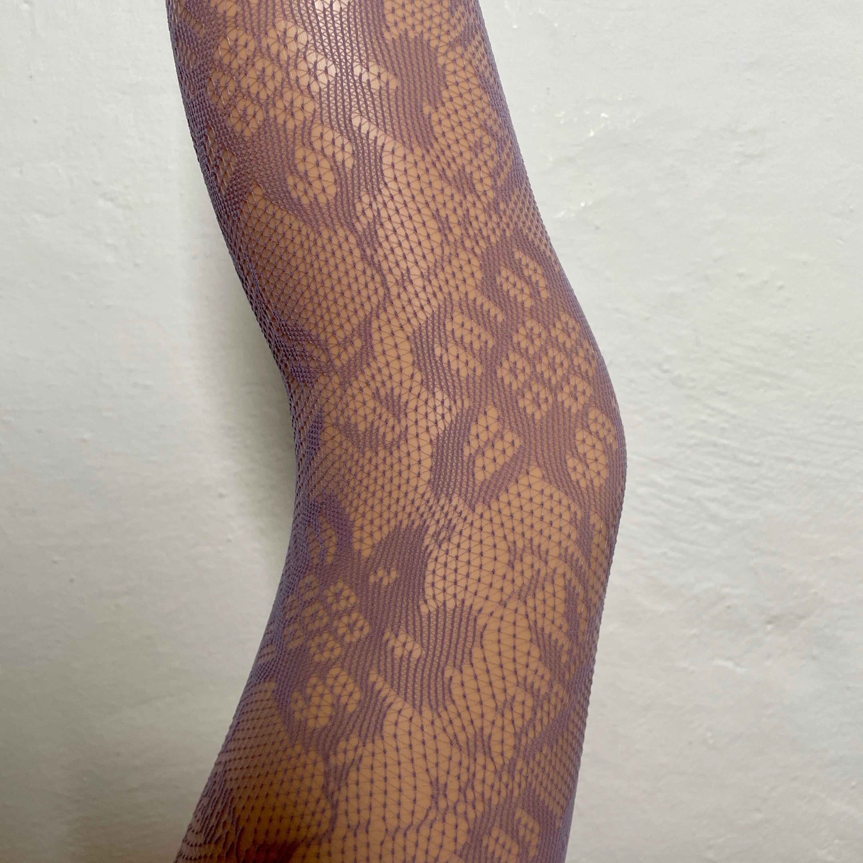 Flower Fishnet Tights NEW Lavender PRAG COPENHAGEN