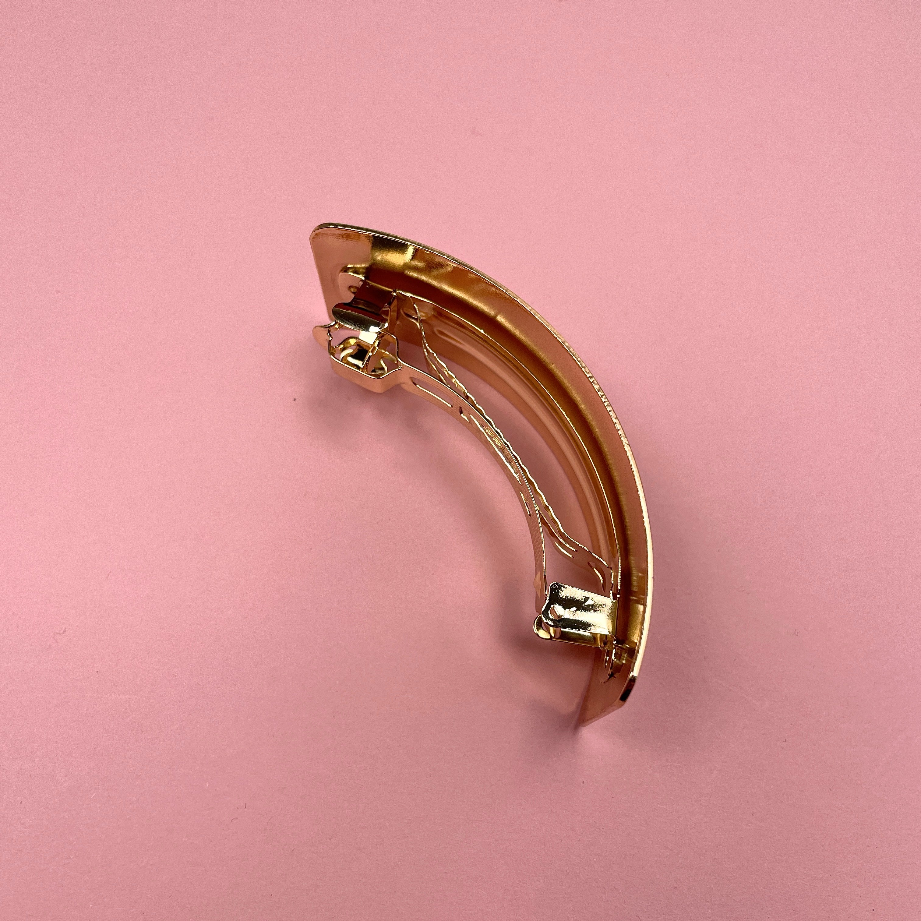 Wide Hair Clip - Gold