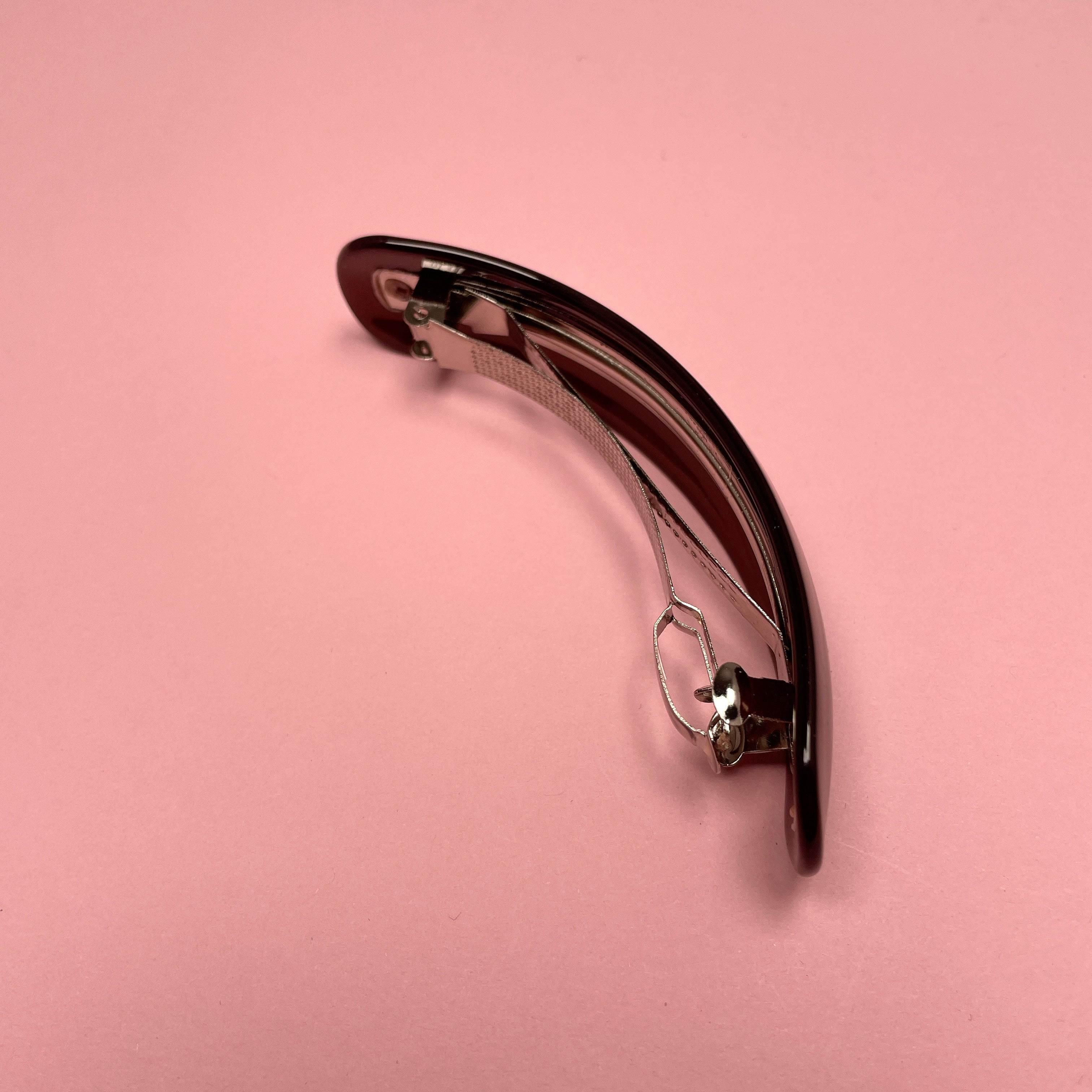 Razor Clam Hair Clip - Chocolate