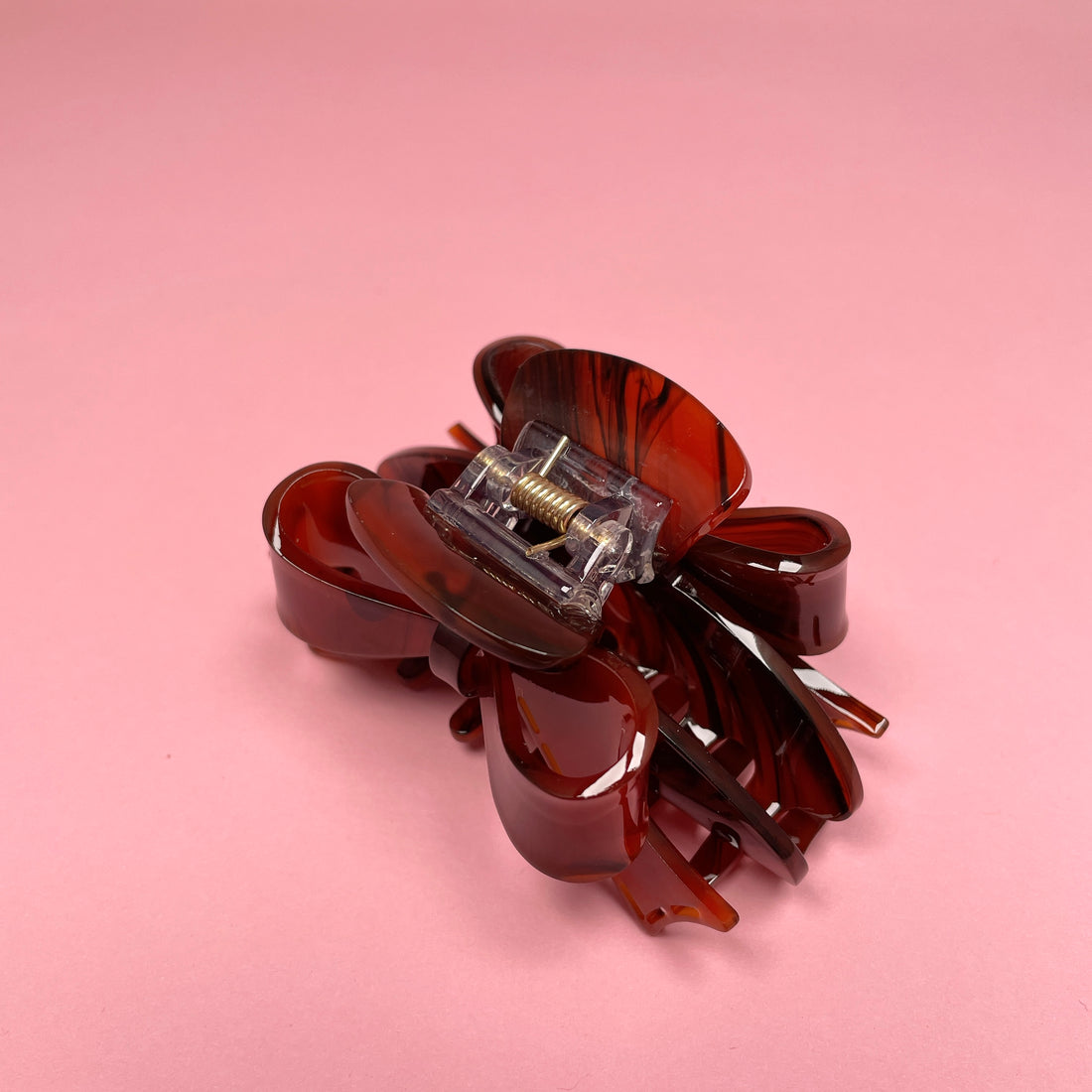 Bow Hair Clip - Brown