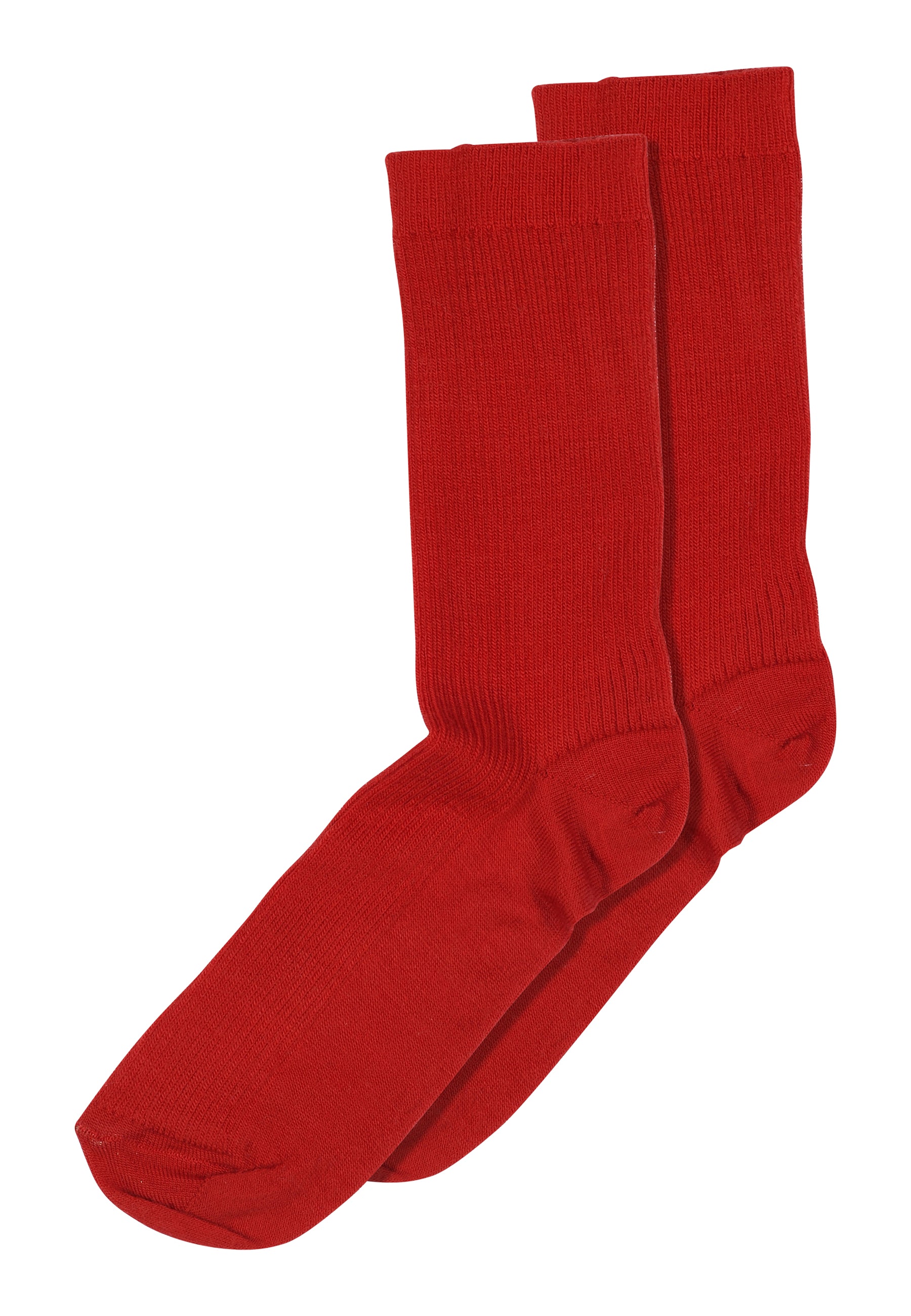 MP Fine Wool Rib Socks - Tomato