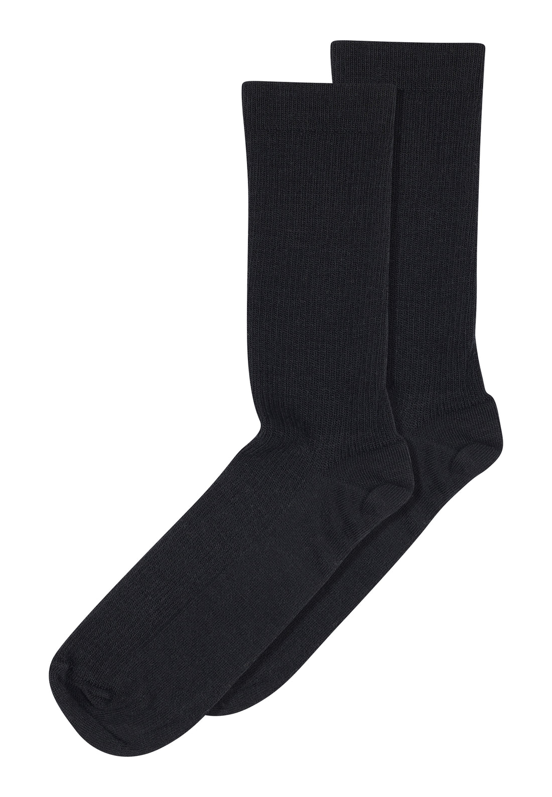 MP Fine Wool Rib Socks - Black