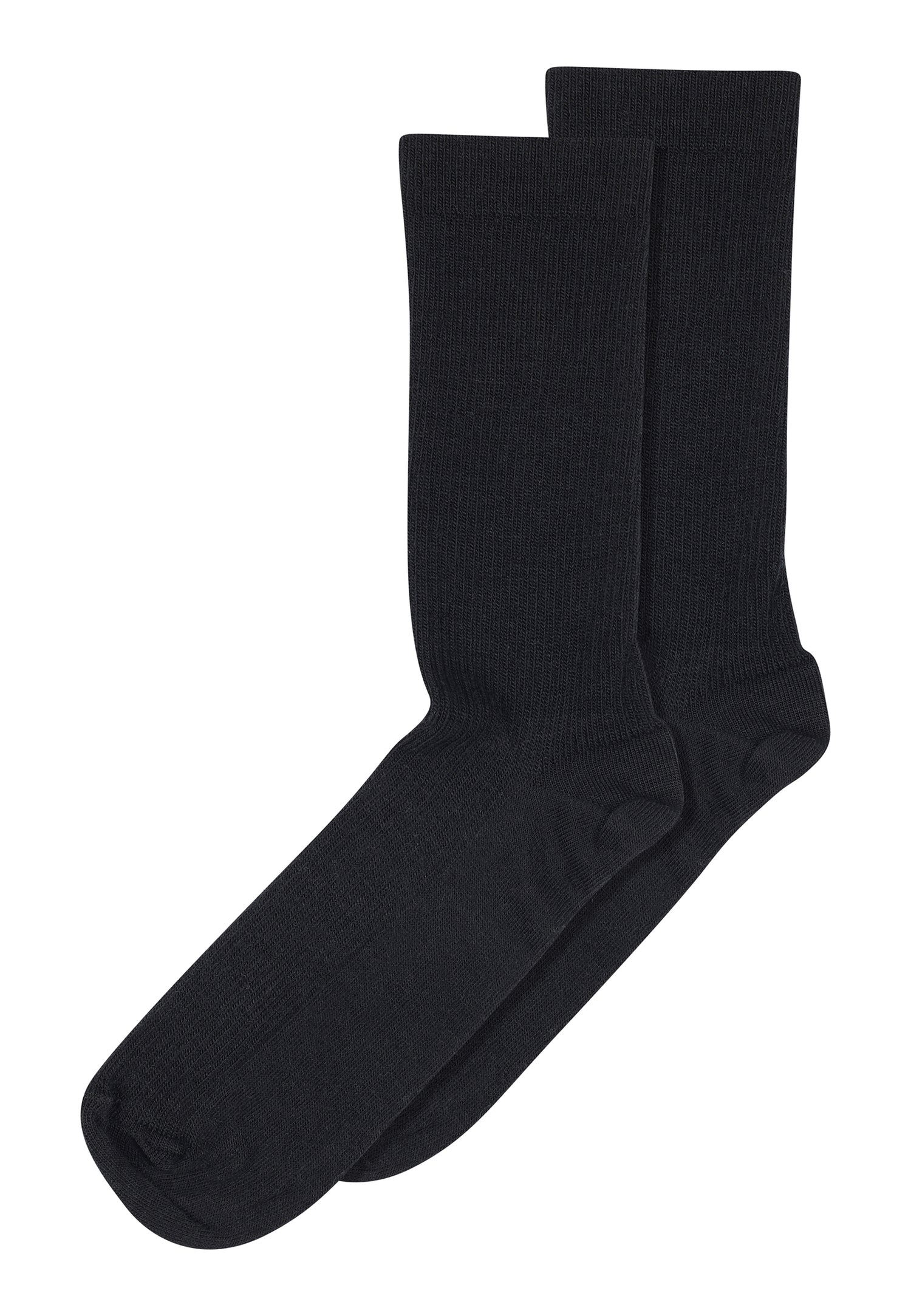 MP Fine Wool Rib Socks - Black