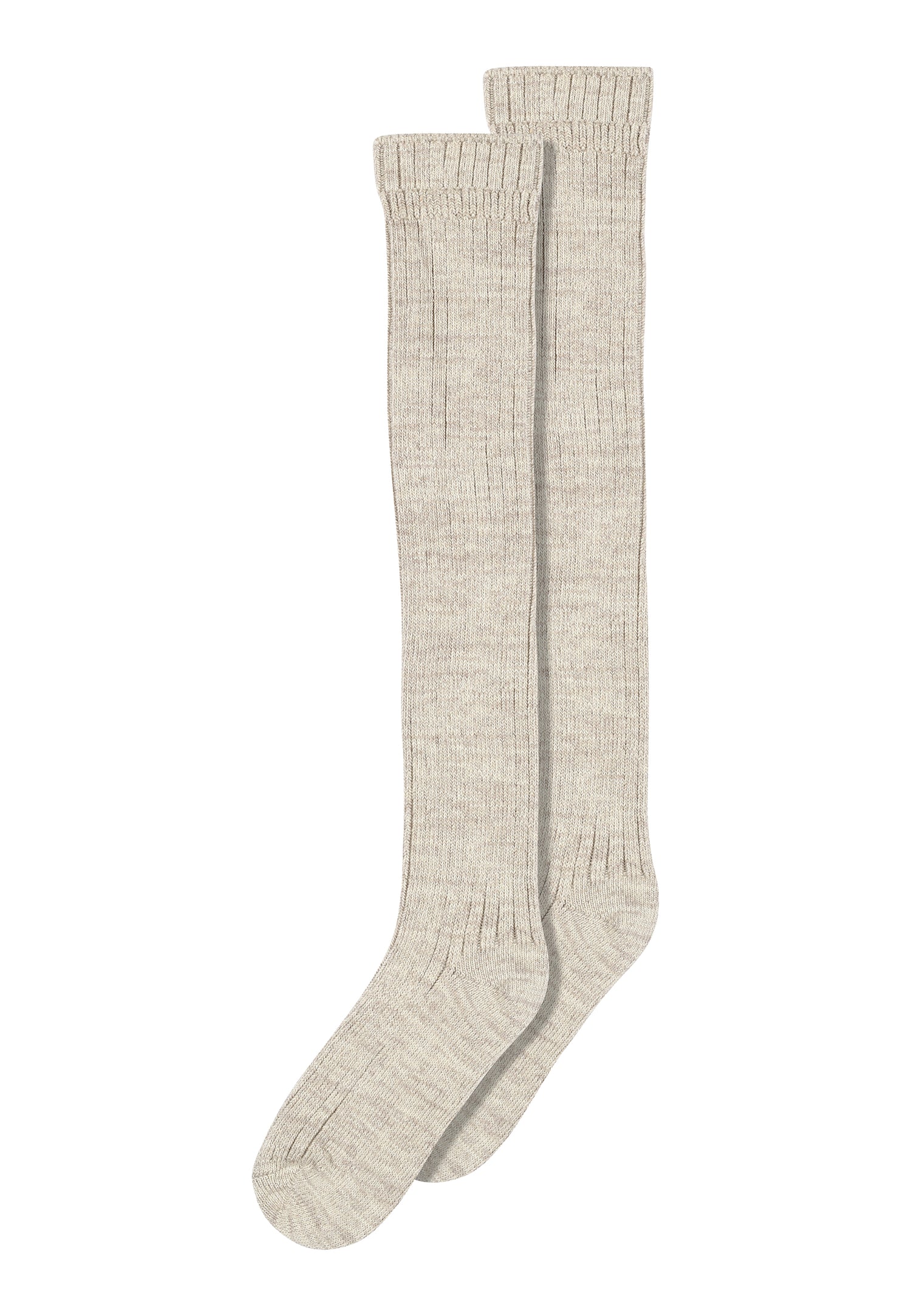 Megan Knee Socks - Light Brown Melange