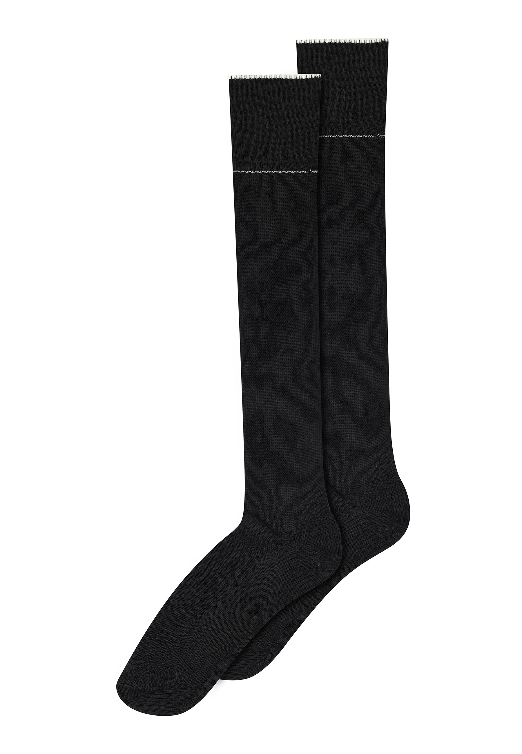 Maria cotton knee socks - Black