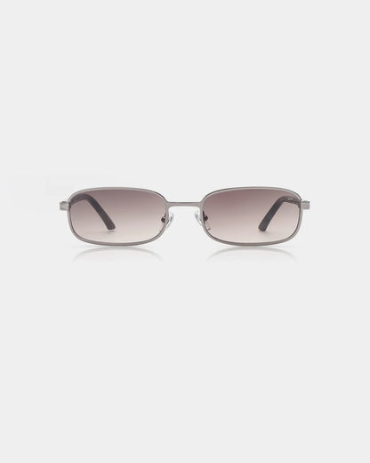 Noah Sunglasses - Silver Striped Horn