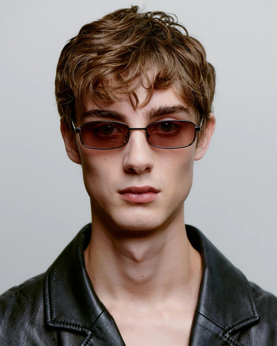 Noah Sunglasses - Silver Striped Horn