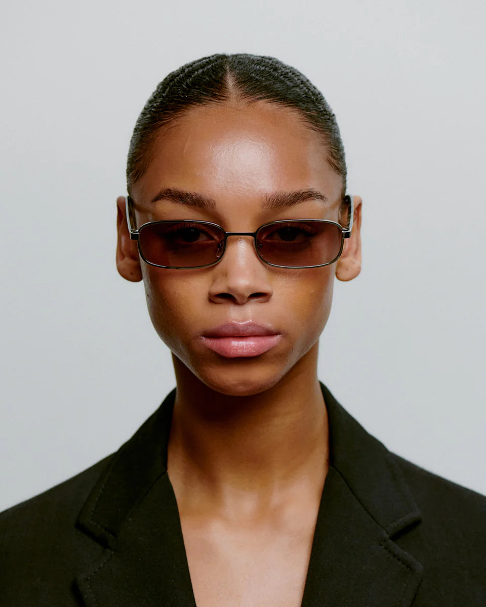 Noah Sunglasses - Silver Striped Horn